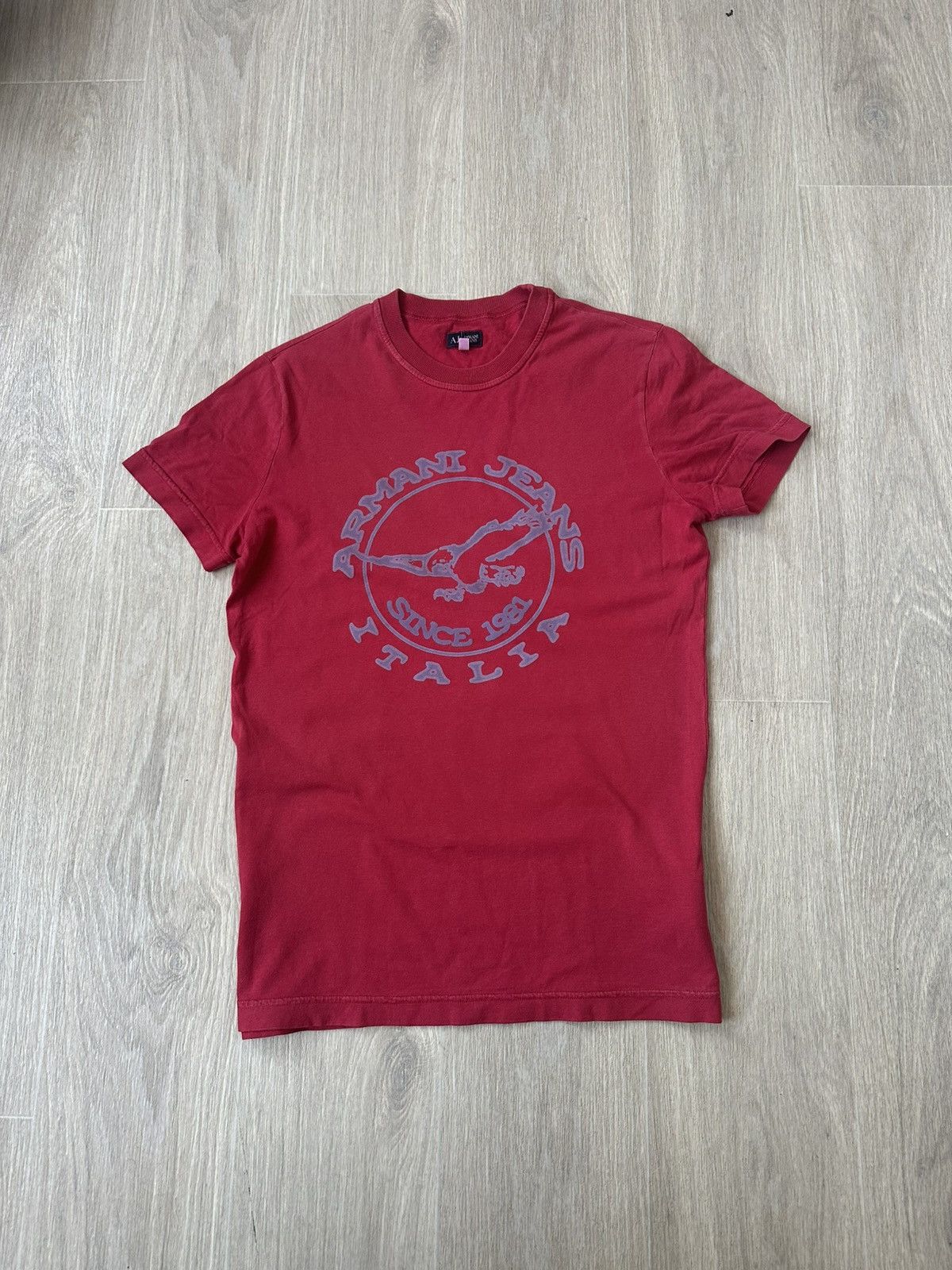 Armani Vintage Armani jeans t shirt 90s Size US S / EU 44-46 / 1 - 1 Thumbnail