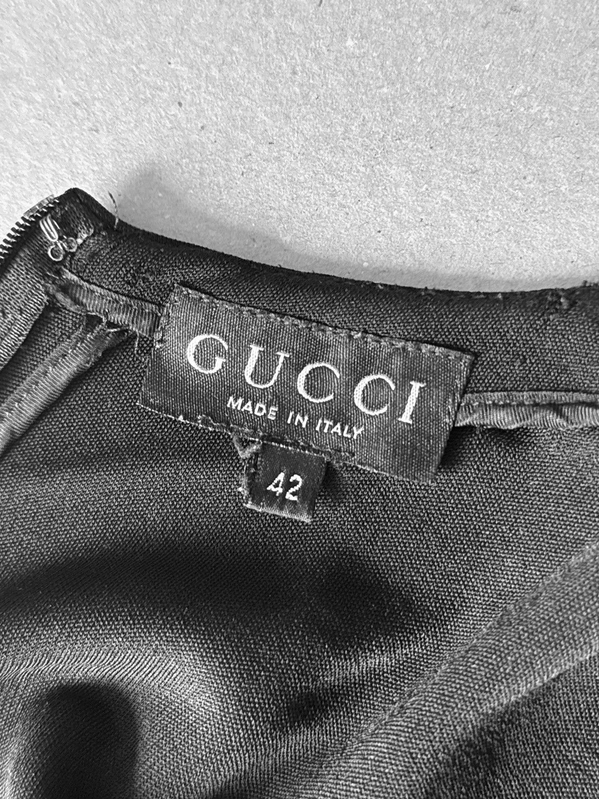 Gucci Gucci by Tom Ford 1995 Runway Convertible Black Blouse-Dress Size M / US 6-8 / IT 42-44 - 6 Thumbnail