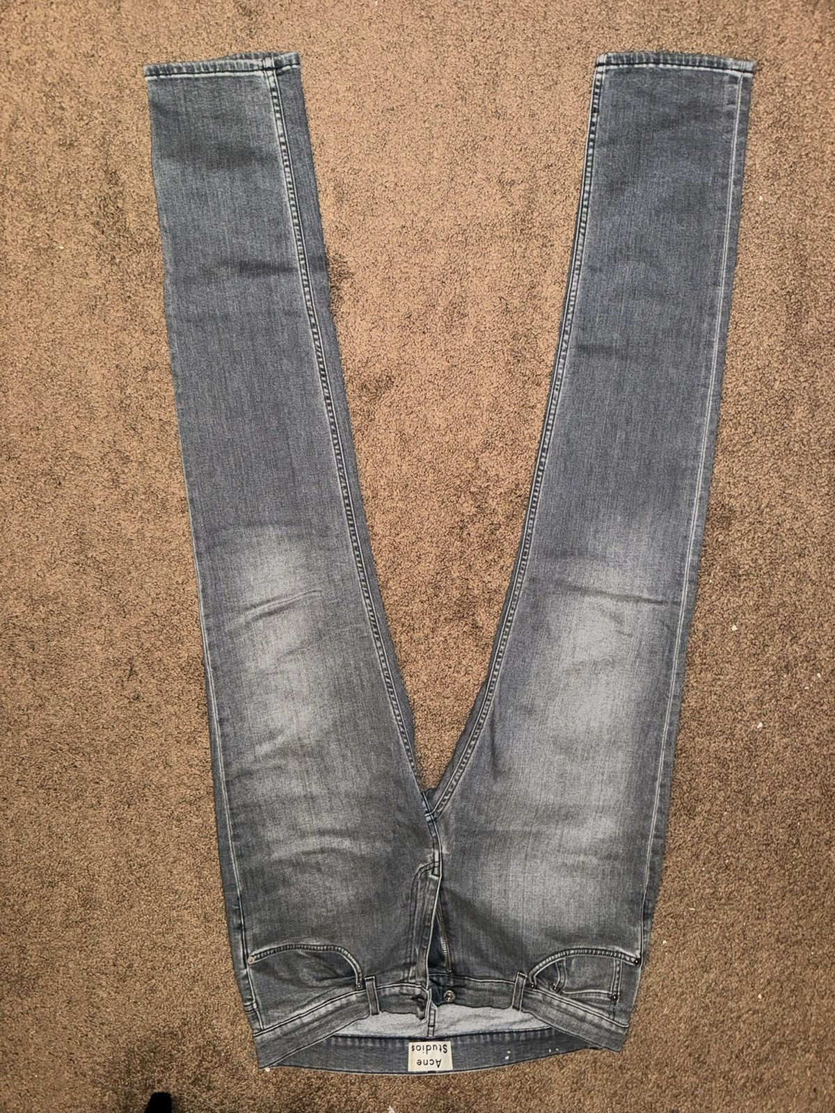 Acne Studios Acne Studios Ace Light Grey Stretch Denim Jeans Size US 34 / EU 50 - 6 Thumbnail