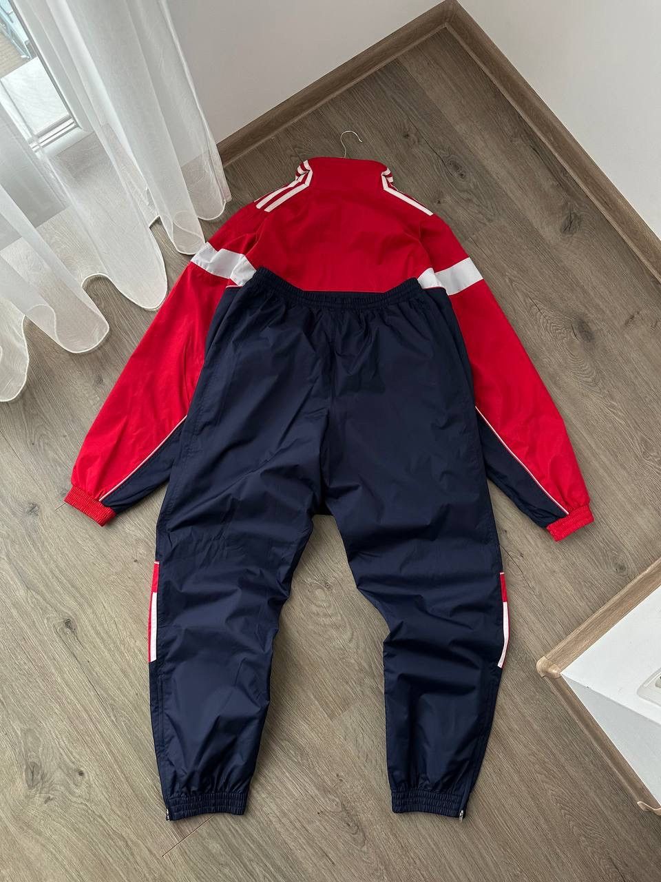 Adidas × Vintage Vintage Adidas Nylon Drill Sportswear Tracksuit Size 38R - 6 Thumbnail