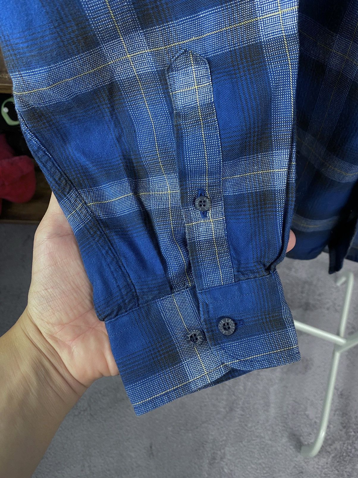 Lacoste × Vintage Lacoste Vintage Plaid Blue Long Sleeve Shirt Size US XL / EU 56 / 4 - 6 Thumbnail