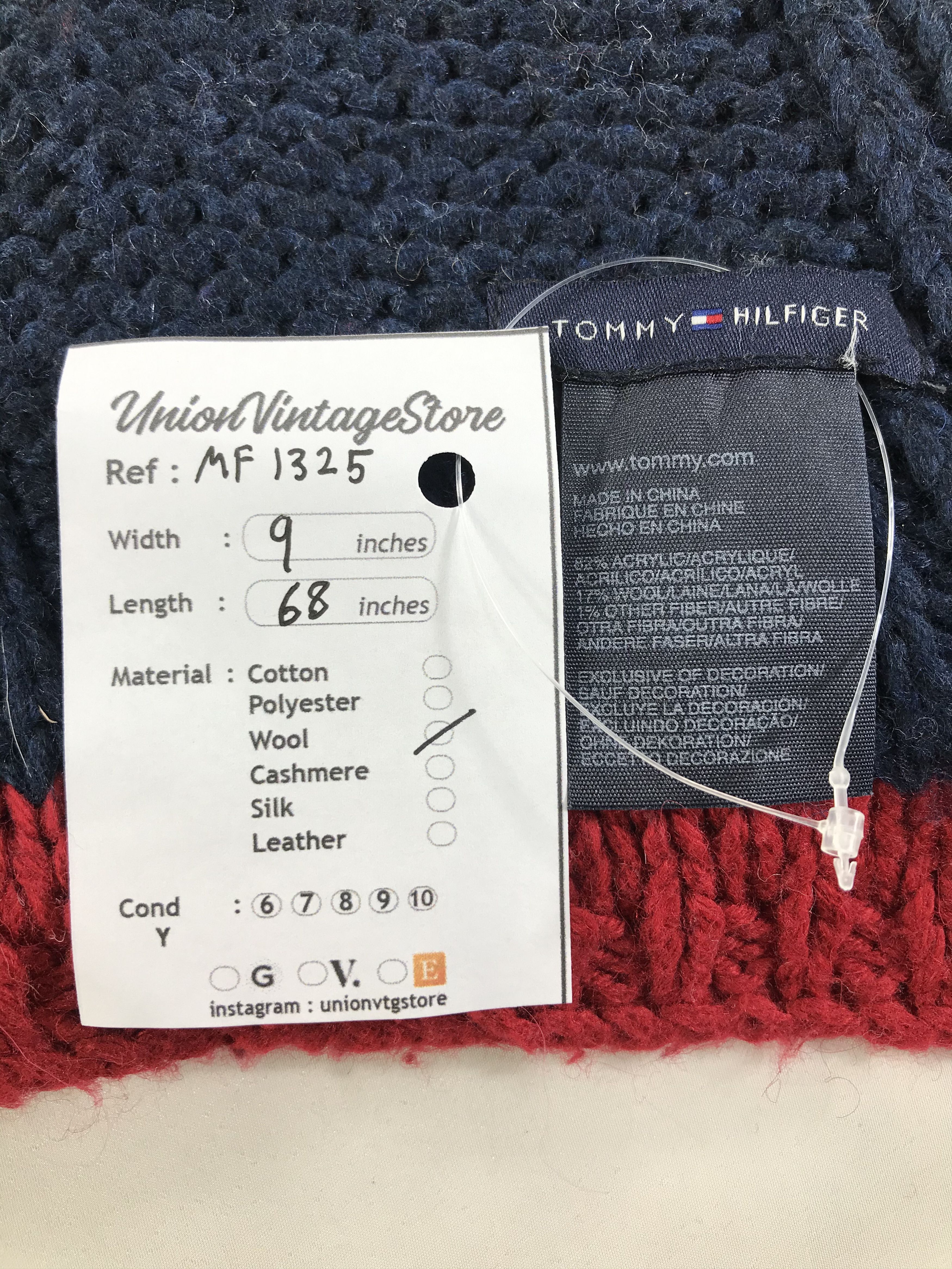 Tommy Hilfiger Vintage Tommy Hilfiger Scarf/Muffler/Neckwear MF1325 Size ONE SIZE - 5 Thumbnail