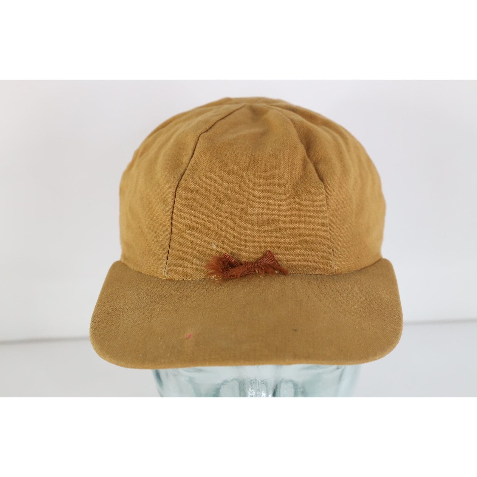 Vintage Vintage 30s 40s Chamois Cloth Lined Canvas Hunting Hat Size ONE SIZE - 2 Thumbnail