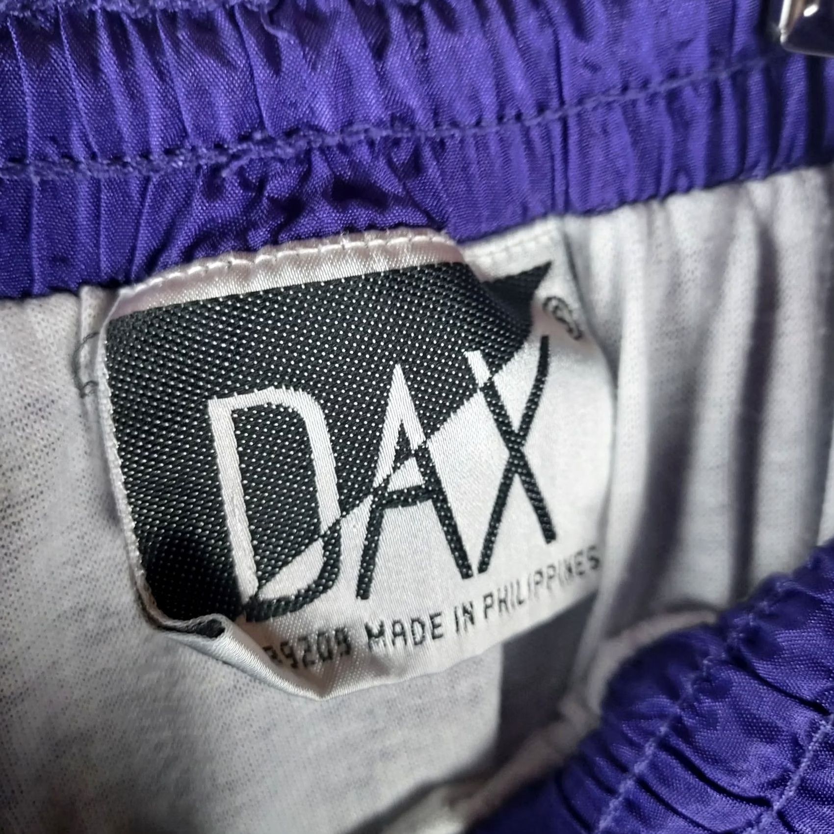 Altea Vintage 90s Track Pants Purple Teal Nylon Windbreaker Retro Joggers Size US 28 / EU 44 - 6 Thumbnail
