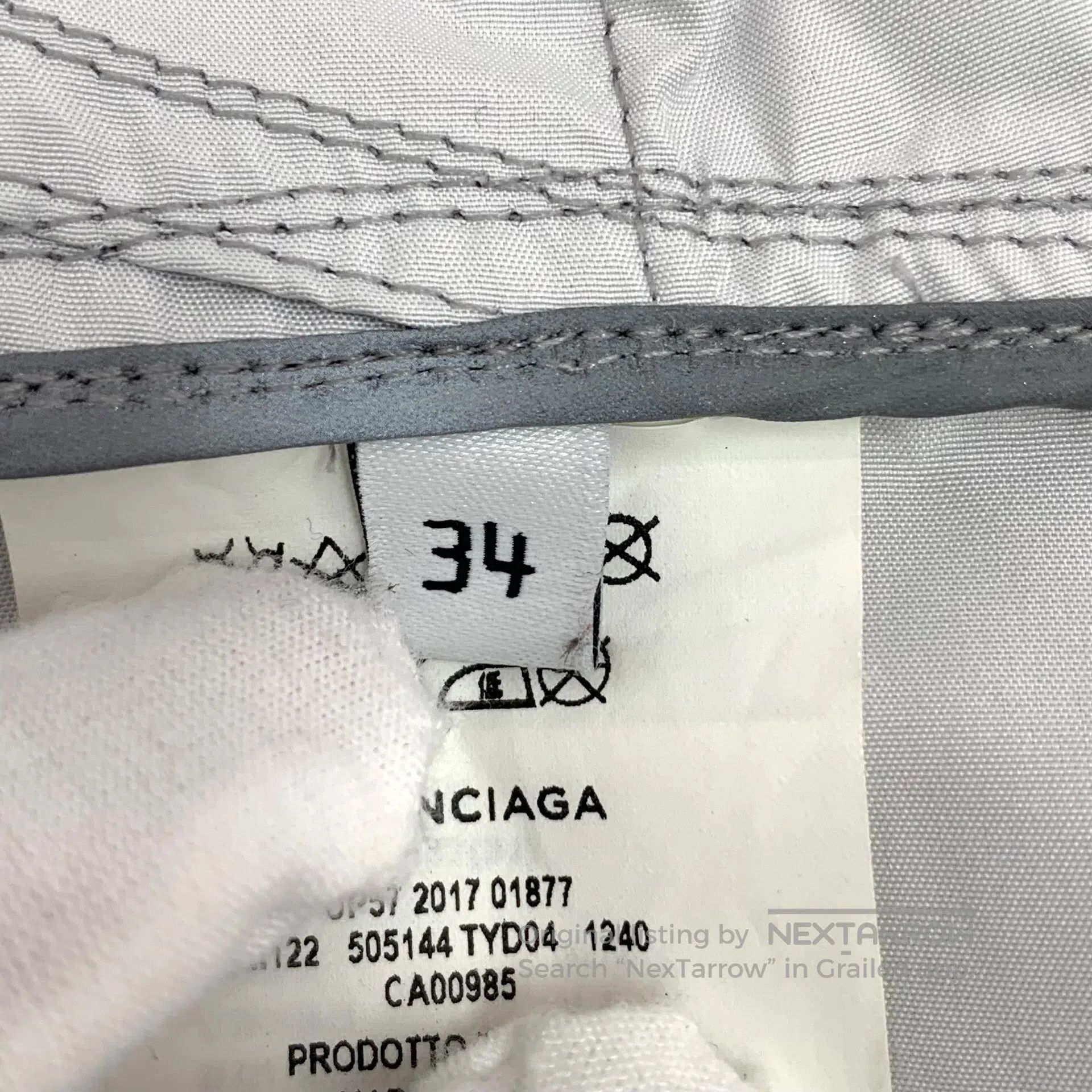 Balenciaga Balenciaga Gray Hooded Drawstring Collar Single Breasted L Size XXS / US 00 / IT 34 - 7 Thumbnail