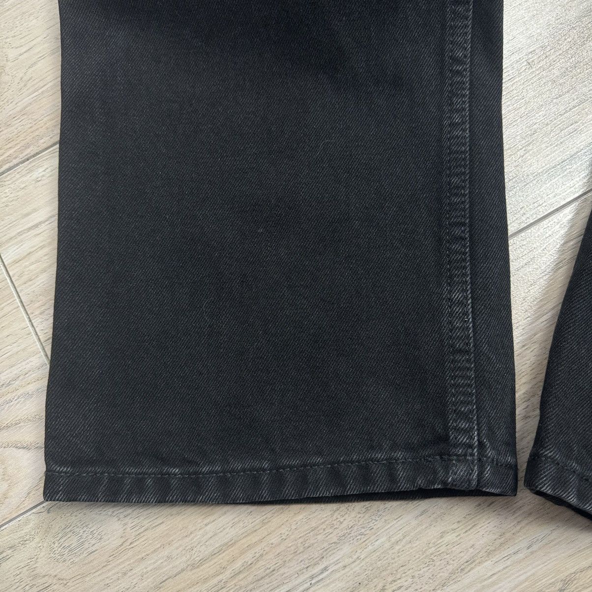 Other Rare Weekday Rowe Extra High Straight Black Denim Jeans Size US 30 / EU 46 - 8 Thumbnail