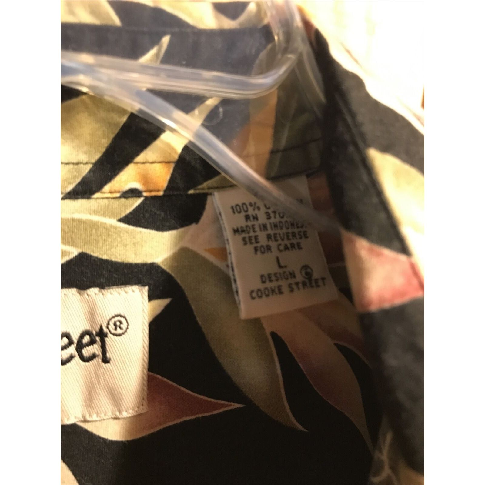 Other Cooke Street Honolulu Men’s L Black SS Cotton Hawaiian Shirt Size US L / EU 52-54 / 3 - 3 Thumbnail