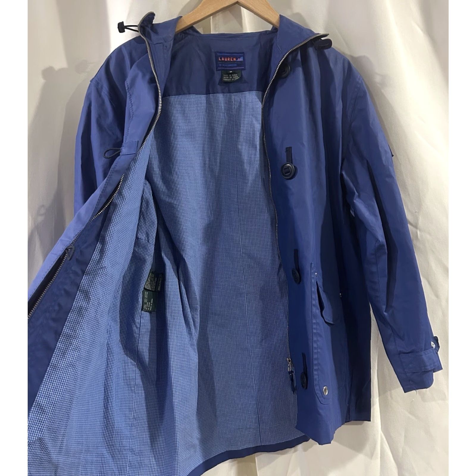 Ralph Lauren VINTAGE Ralph Lauren 1967 Blue Zip Water Resistant Sailing Coat Women Medium Regular Size M / US 6-8 / IT 42-44 - 2 Thumbnail