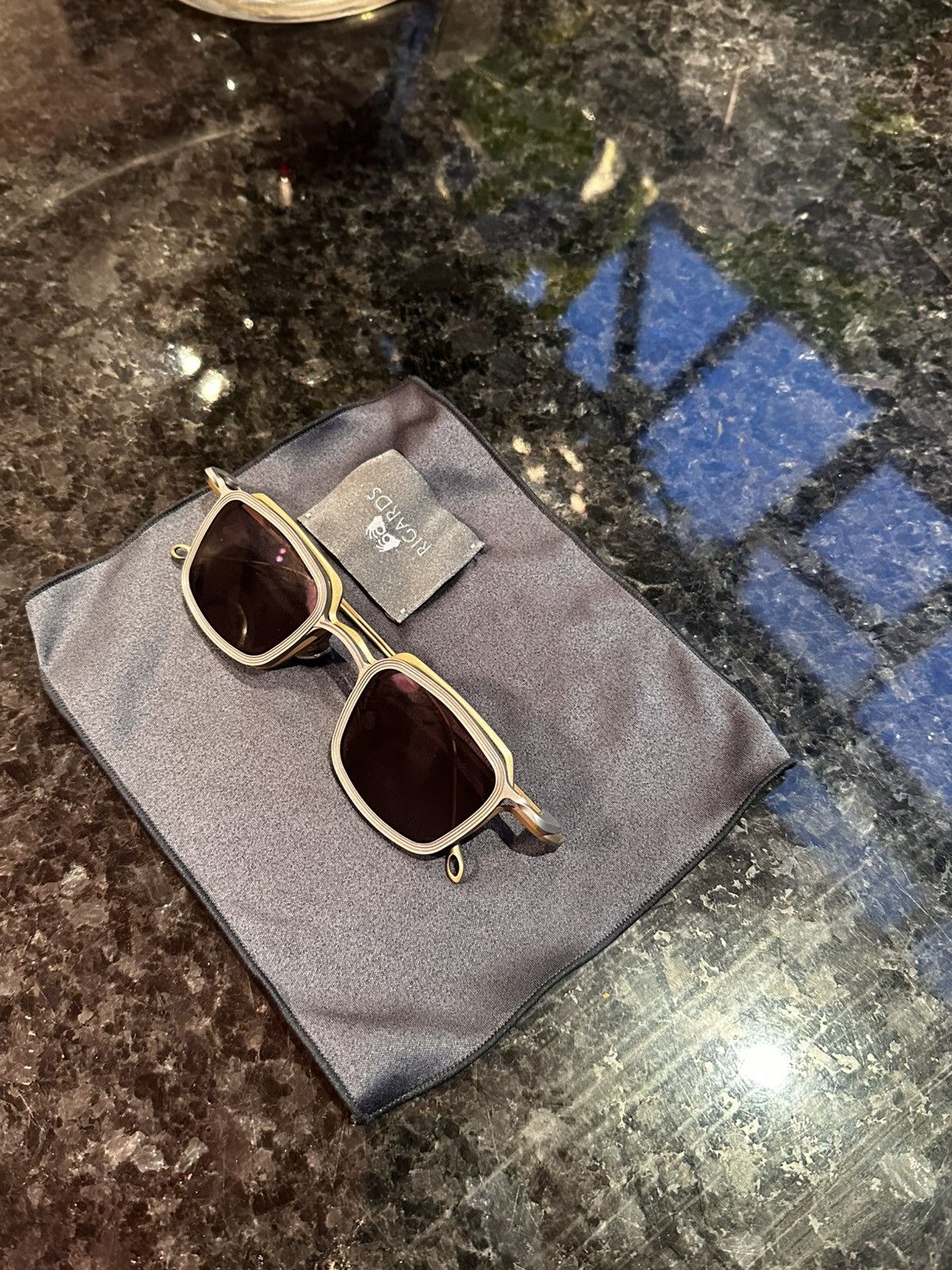 Rigards × The Viridi-anne Vintage gold x silver sunglasses Size ONE SIZE - 3 Thumbnail
