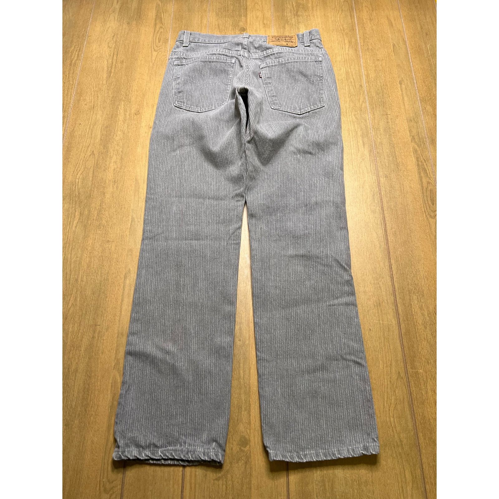 Levi's Levi’s 40509 Jeans Mens Actual Sz 31x31 Gray Pinstripe USA Size US 31 - 4 Thumbnail