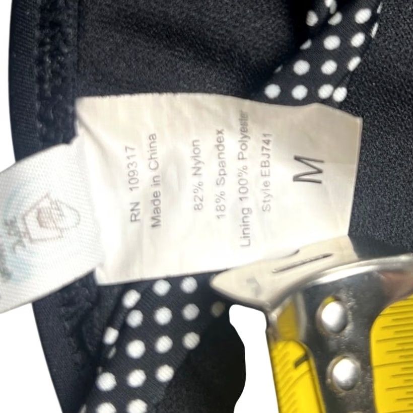 Vintage Damsel Black Bikini Top Shoulder Strap Swim Medium M Womens Size M / US 6-8 / IT 42-44 - 4 Thumbnail
