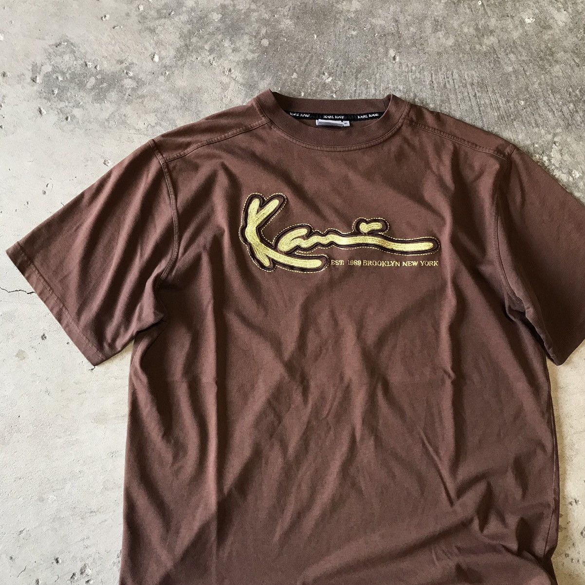 Karl Kani × Vintage Vintage Y2K Karl Kani Embroidered Logo T Shirt Size US XL / EU 56 / 4 - 2 Thumbnail