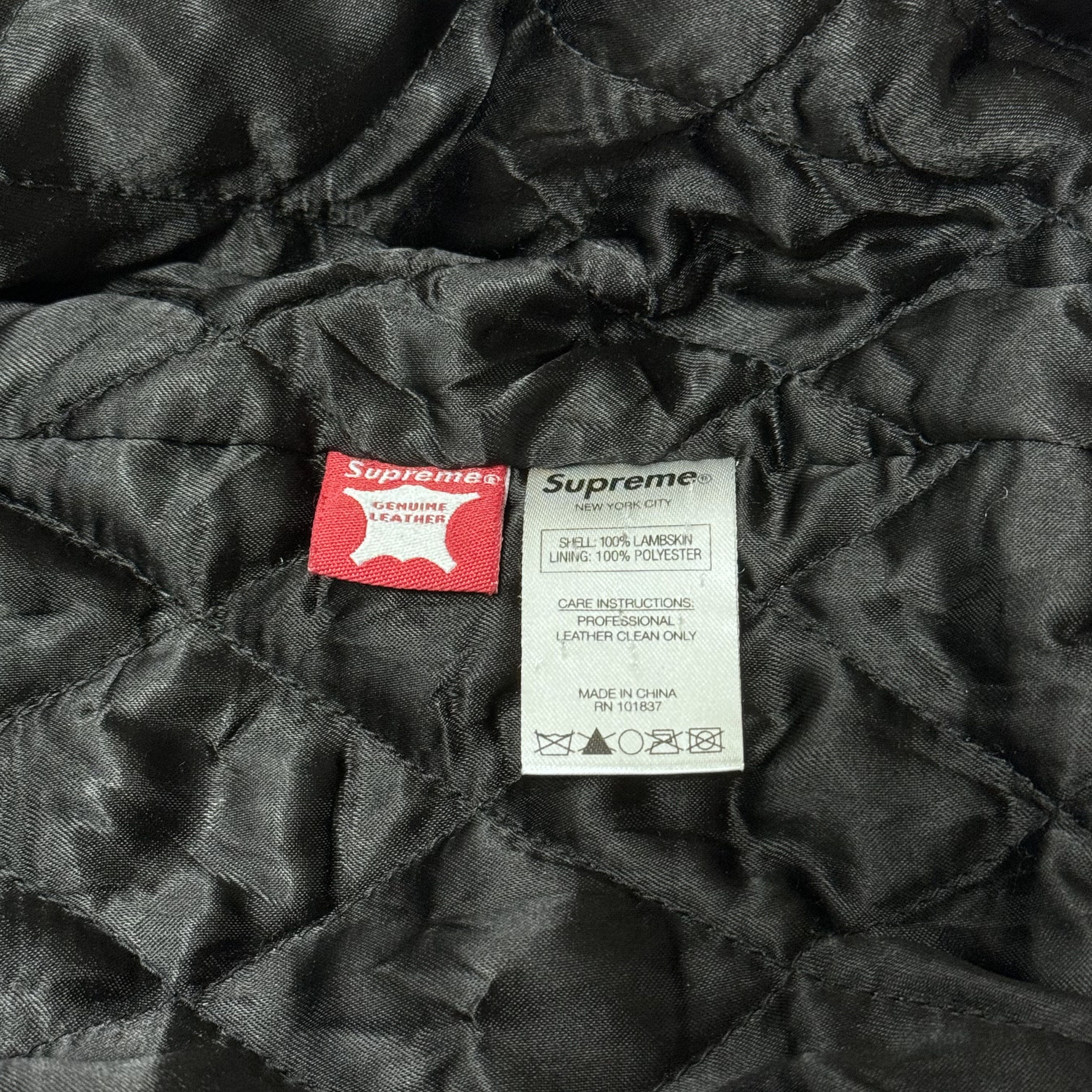 Supreme 16FW Supreme Court Card Hooded Leather Jacket Size US S / EU 44-46 / 1 - 9 Thumbnail
