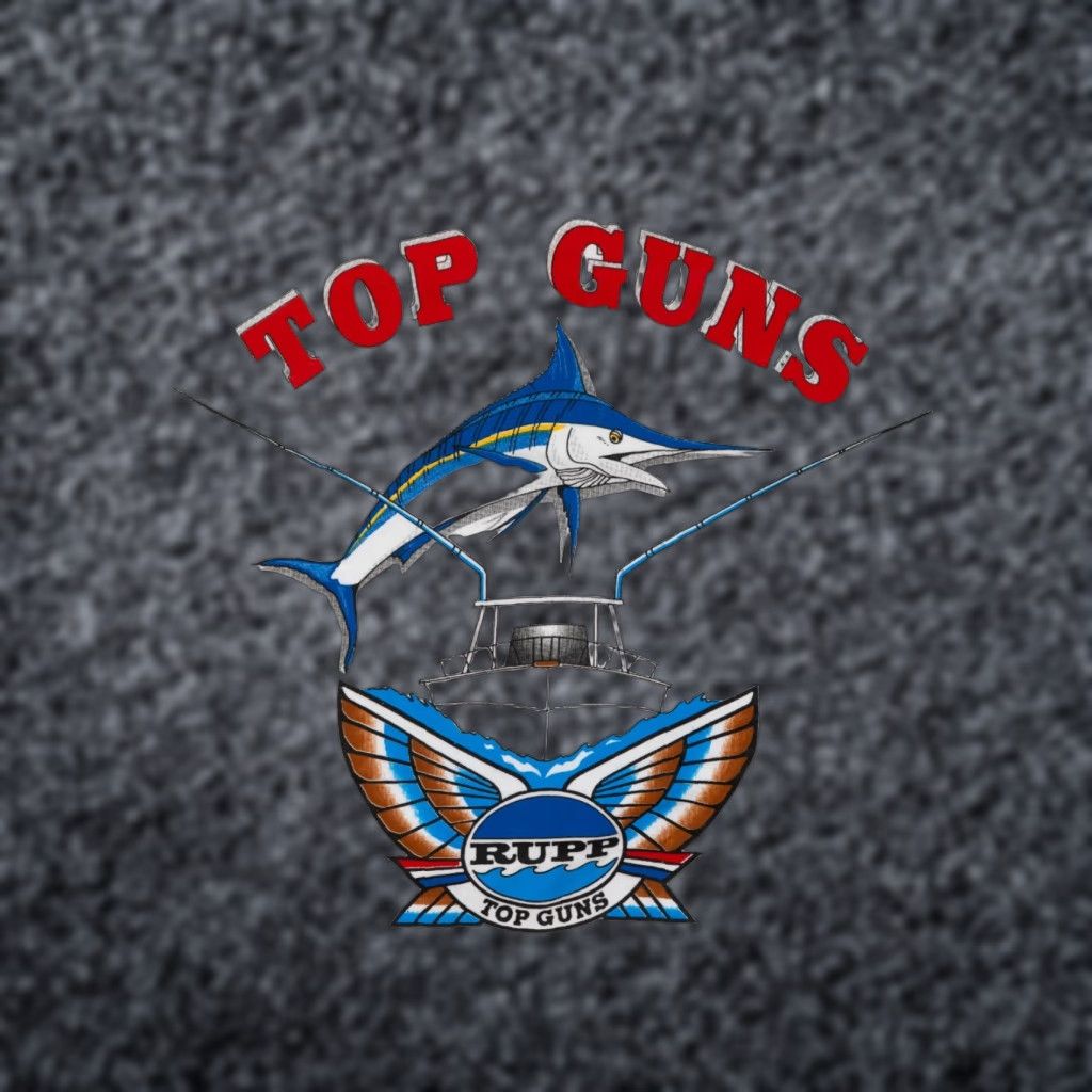 Hanes Hanes Rupp Top Guns T-Shirt Men L White Cotton Graphic Print Crew Neck Short Sleeve Logo 90s Fishing Outdoors Boat/Dad Style Size US L / EU 52-54 / 3 - 1 Thumbnail