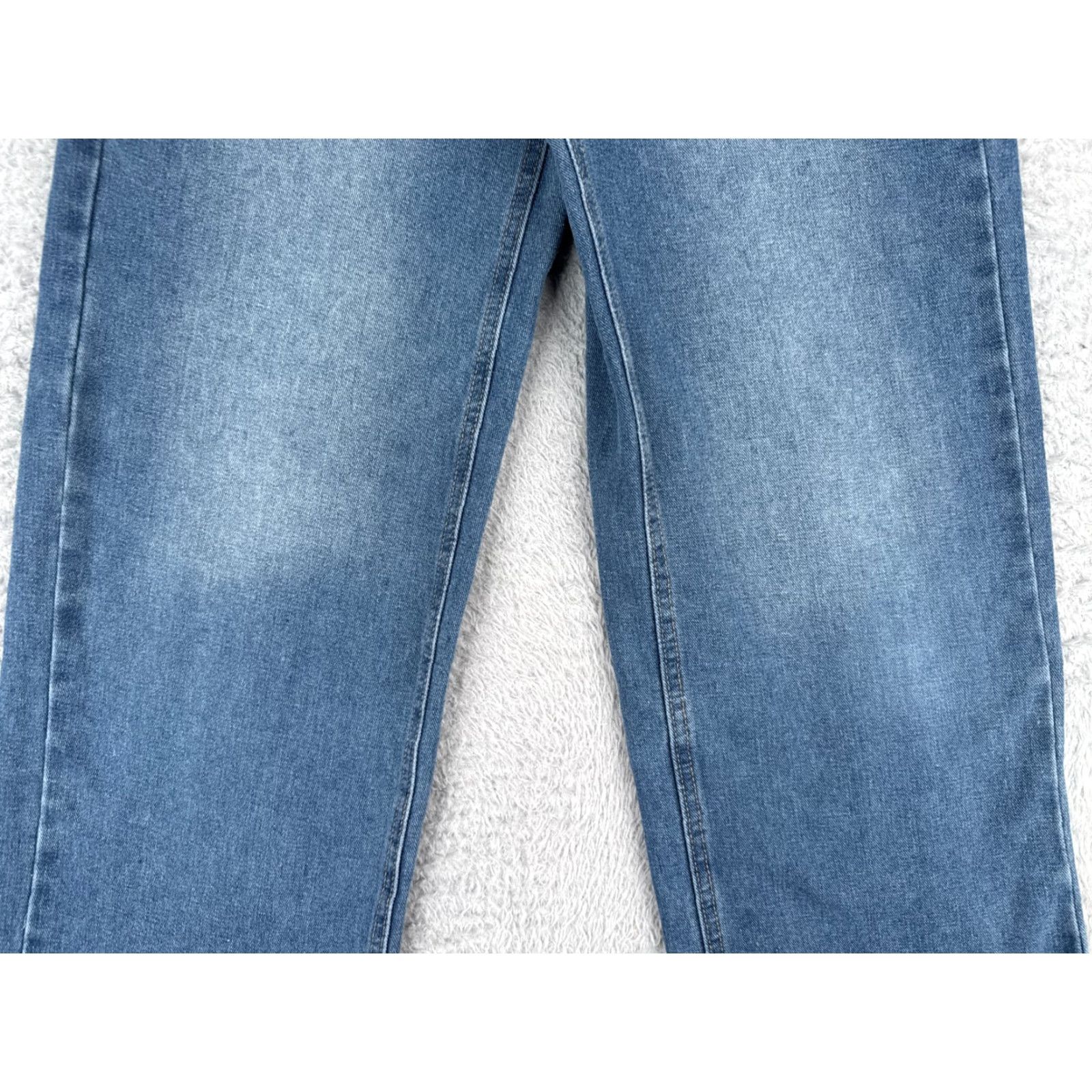 Madewell Madewell Jeans Women 26 Blue Denim Wide Leg High Rise Medium Wash 26x28 Cotton Blend 5-Pocket Design Logo Embroidered Size 26" / US 2 / IT 38 - 3 Thumbnail