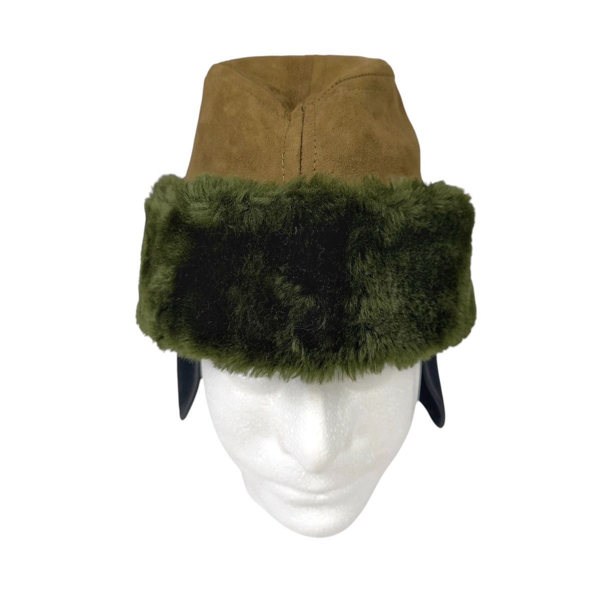 Vintage Vintage U.S. Military Cold Weather Cap Hat Faux Fur Trim Size ONE SIZE - 2 Thumbnail