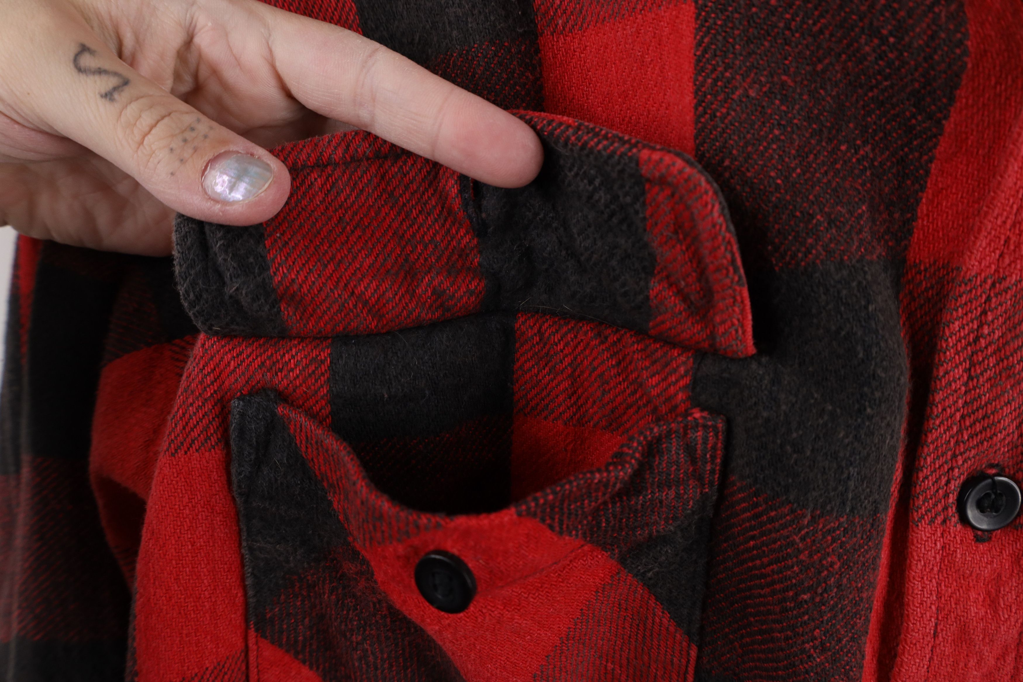 FiveBrother × Vintage Vintage 90s Five Brother Heavyweight Flannel Button Shirt Size US L / EU 52-54 / 3 - 7 Thumbnail