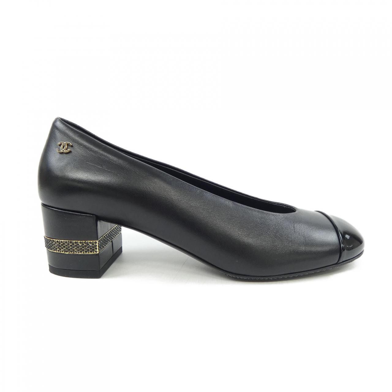 Chanel Chanel Chanel G39399Y56131 Lambskin Patent Calfskin Strass Pumps Leather Shoes G39399Y56131 DUTY FREE for USA Size ONE SIZE - 1 Thumbnail