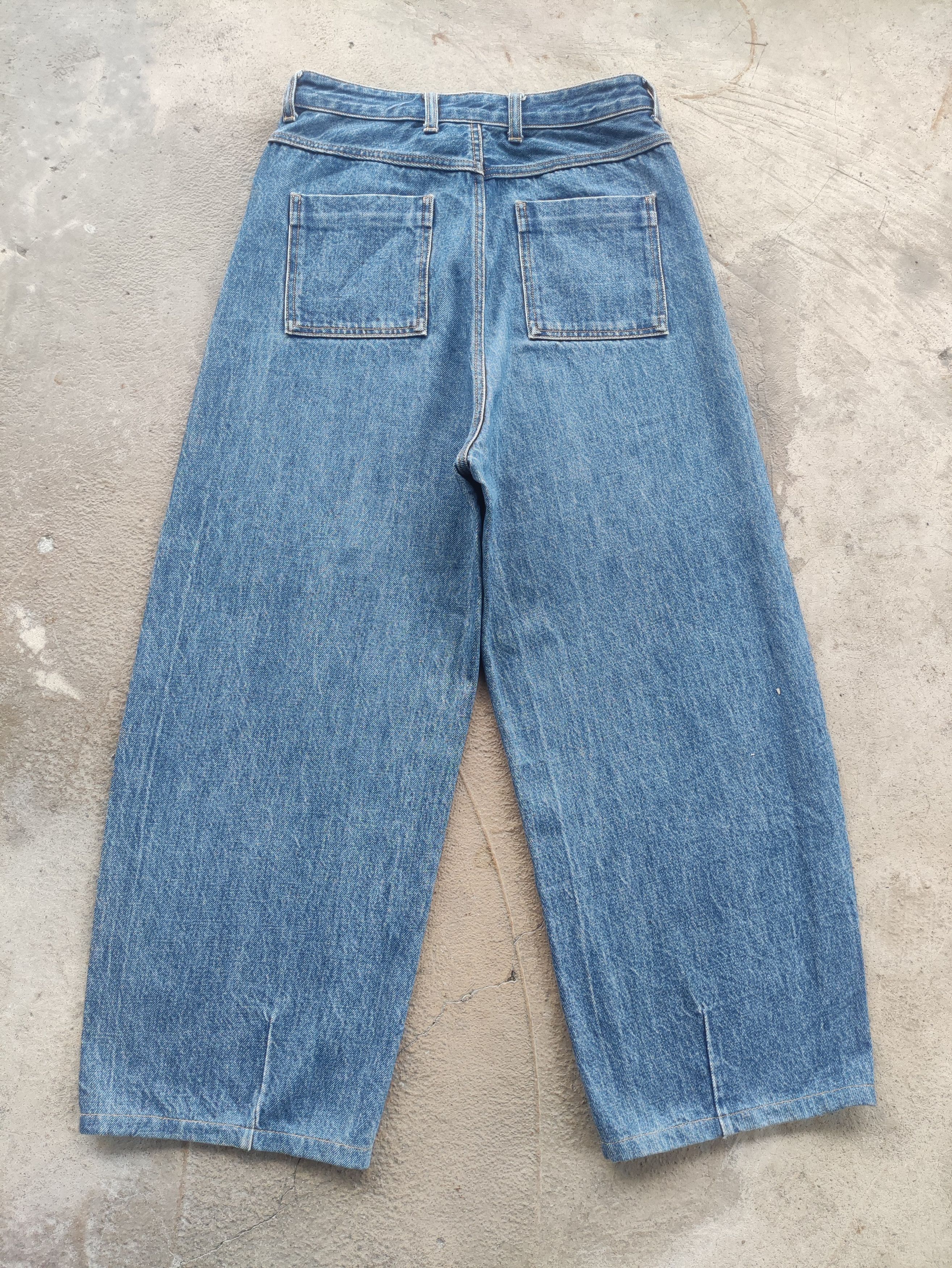 Japanese Brand Vintage Japanese Baggy Jean Distressed Faded Denim Size US 28 / EU 44 - 7 Thumbnail