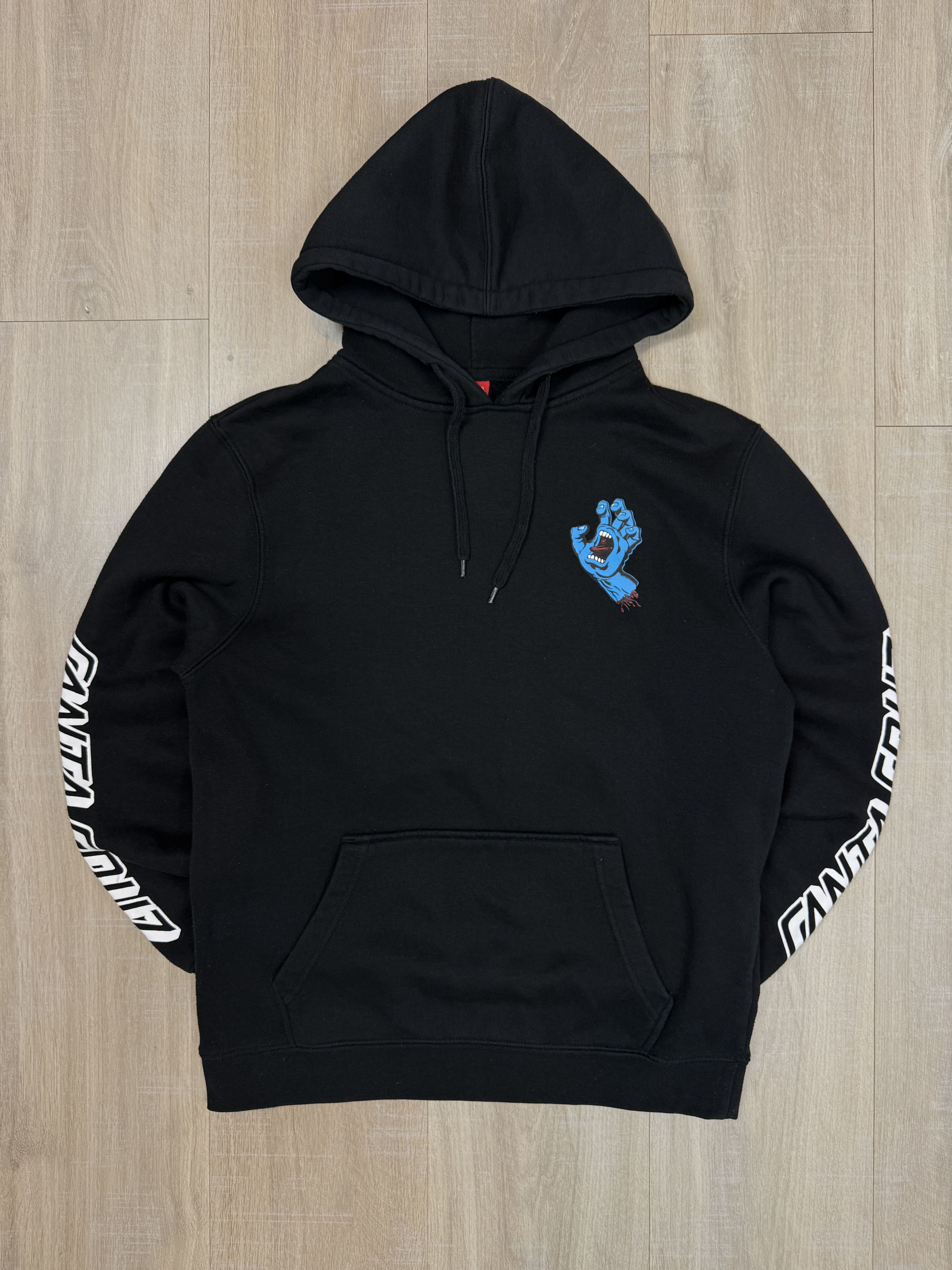 Santa Cruz Skateboards Santa Cruz Screaming Hand Fingers Logo Spellout Hoodie Black Size US S / EU 44-46 / 1 - 4 Thumbnail