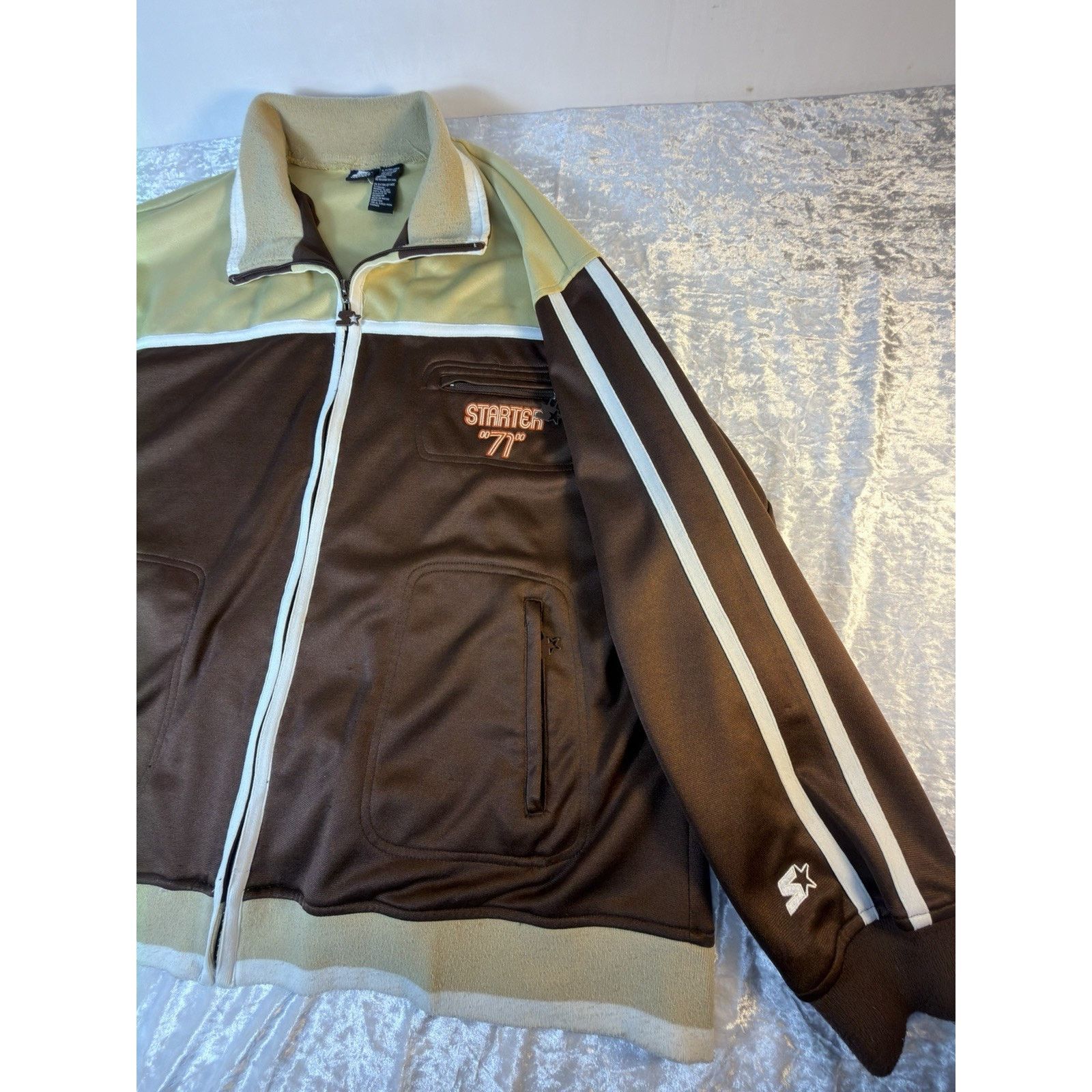 Starter Vintage Starter Tracksuit Y2K Brown Full Zip Jacket Pants XL Size US XL / EU 56 / 4 - 6 Thumbnail