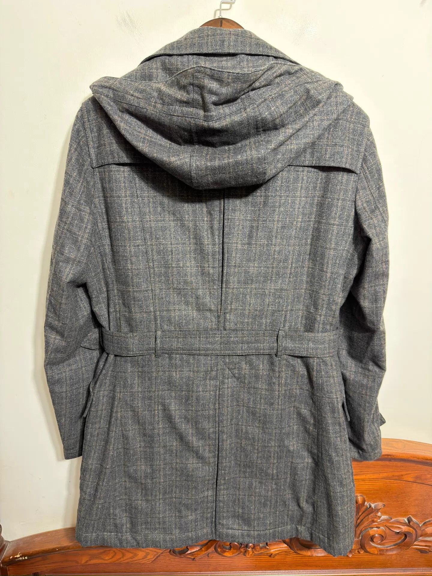 Dolce & Gabbana DG Checkered Wool-Blend Padded Windbreaker 54 Size US L / EU 52-54 / 3 - 2 Thumbnail