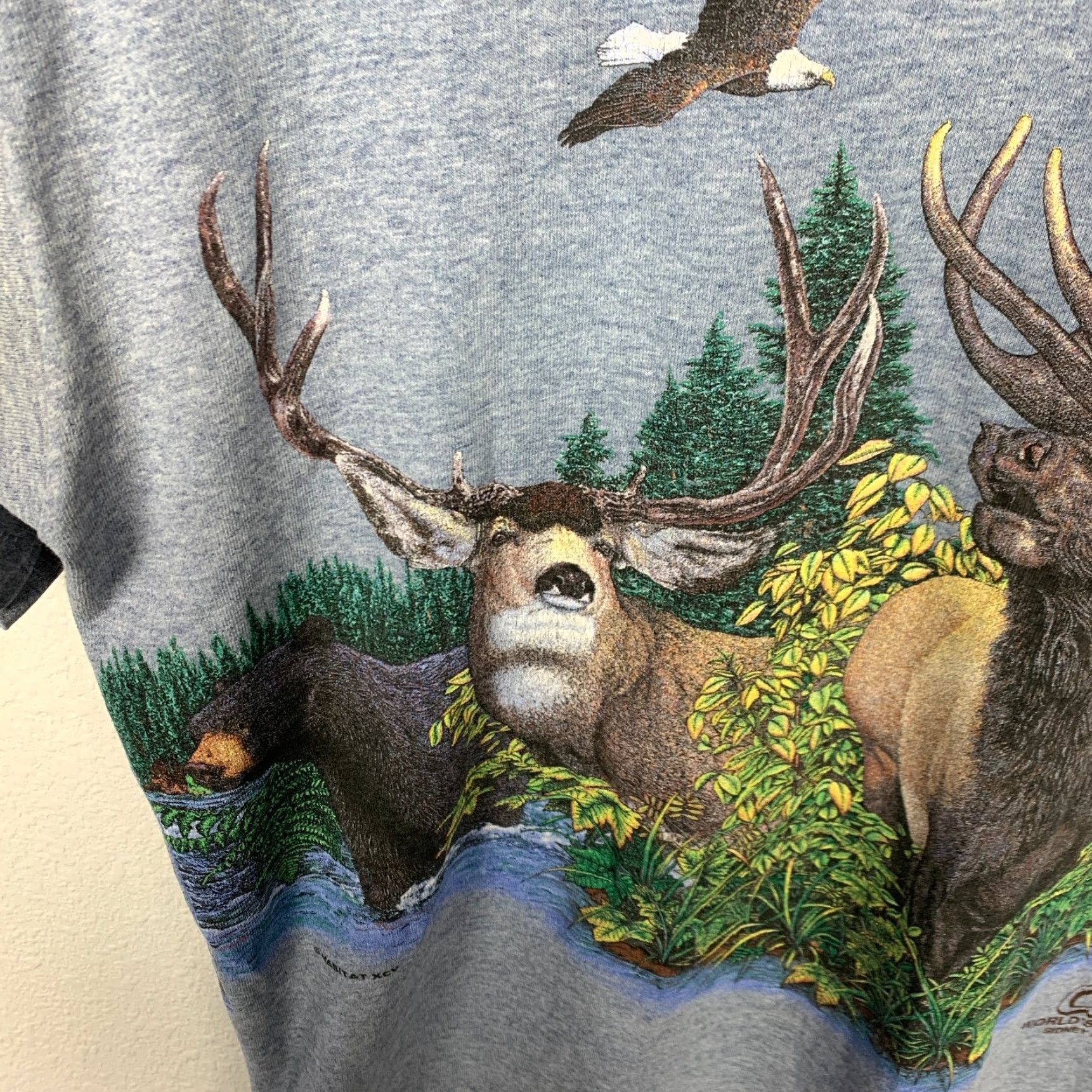 Vintage VINTAGE Cabelas Shirt Unisex Adults Medium Blue Nature Kearney Habitat 90s? - Note: This is problematic. Size US M / EU 48-50 / 2 - 4 Thumbnail