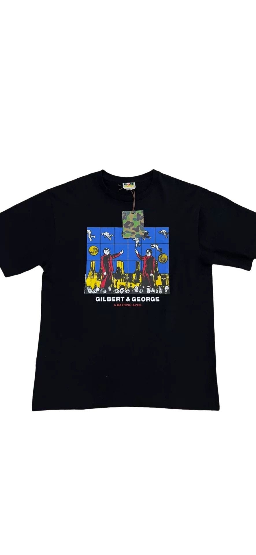Bape A Bathing Ape x Gilbert & George Graphic T-Shirt Size XL Size US XL / EU 56 / 4 - 1 Thumbnail