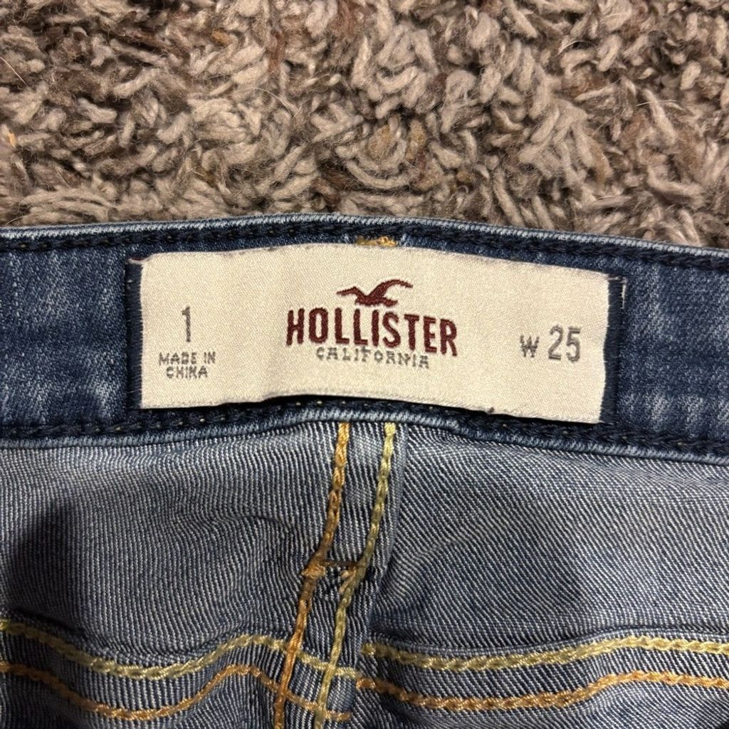 Hollister Hollister Classic Blue Denim Skinny Jeans Size 25" / US 0 / IT 36 - 6 Thumbnail