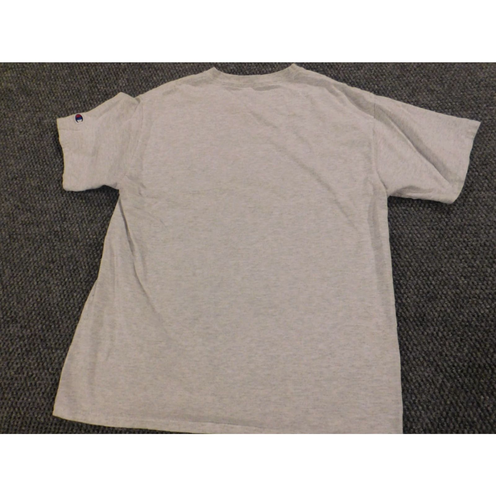 Champion Champion Womens Shirt Small Gray Pullover T-Shirt Casual Cotton Rayon Pleated Modern Lightweight Short Sleeve Round Neck Cap Sleeve Boys? Size S / US 4 / IT 40 - 6 Thumbnail