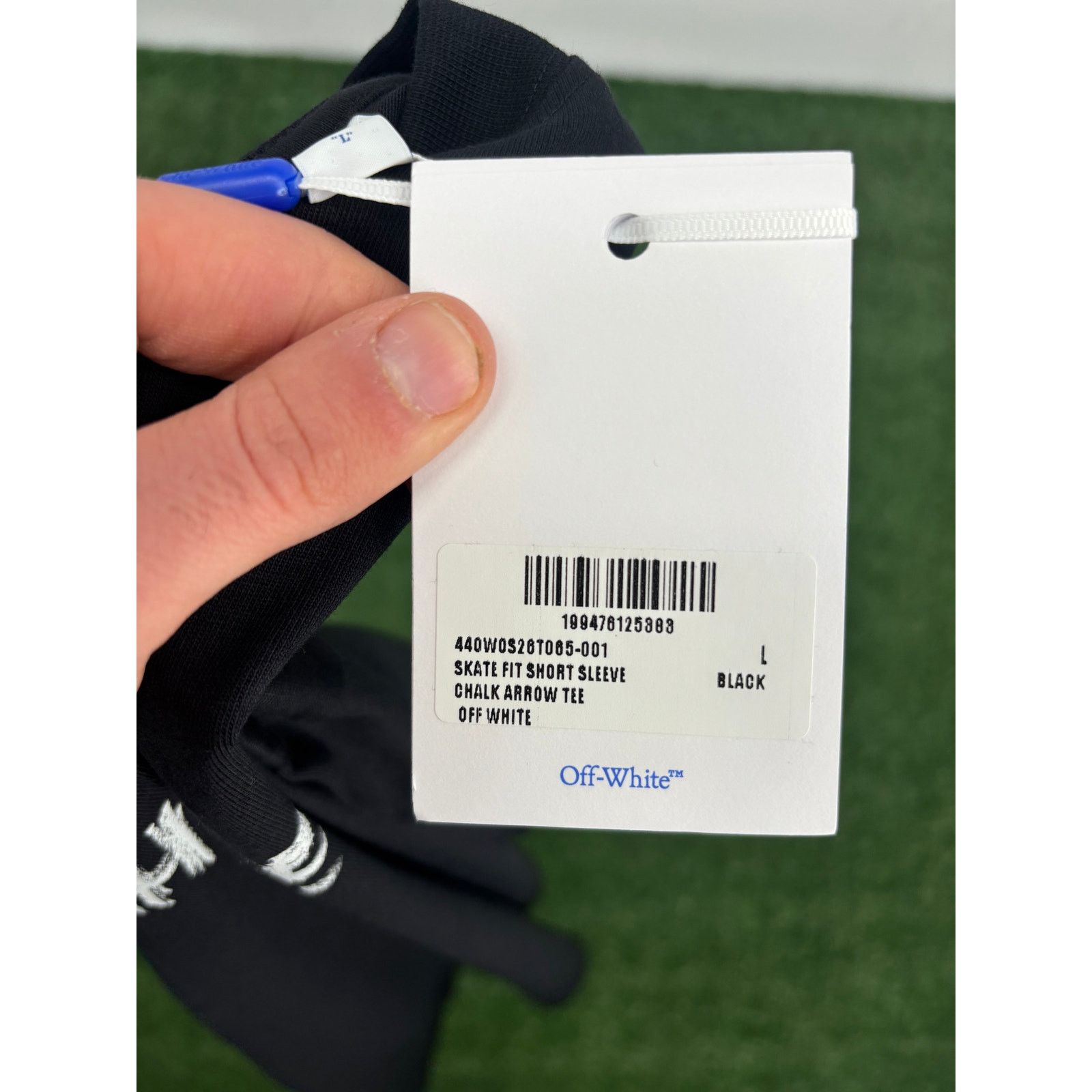 Off-White OFF-WHITE "Chalk Arrows" Black Skate T-Shirt Size Small Size US S / EU 44-46 / 1 - 6 Thumbnail