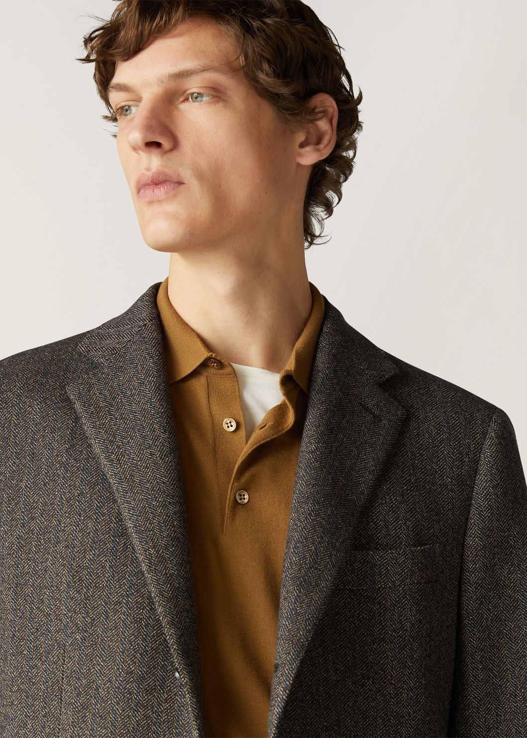 Loro Piana o1w1db10125 FAM9296 Polo Shirt in Mustard Yellow Size US M / EU 48-50 / 2 - 3 Thumbnail