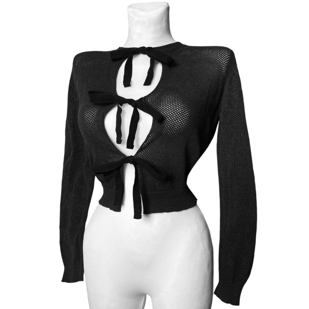 Prada Archive Spring Summer 2009 Prada Collection sweater with Bow Size S / US 4 / IT 40 - 4 Thumbnail