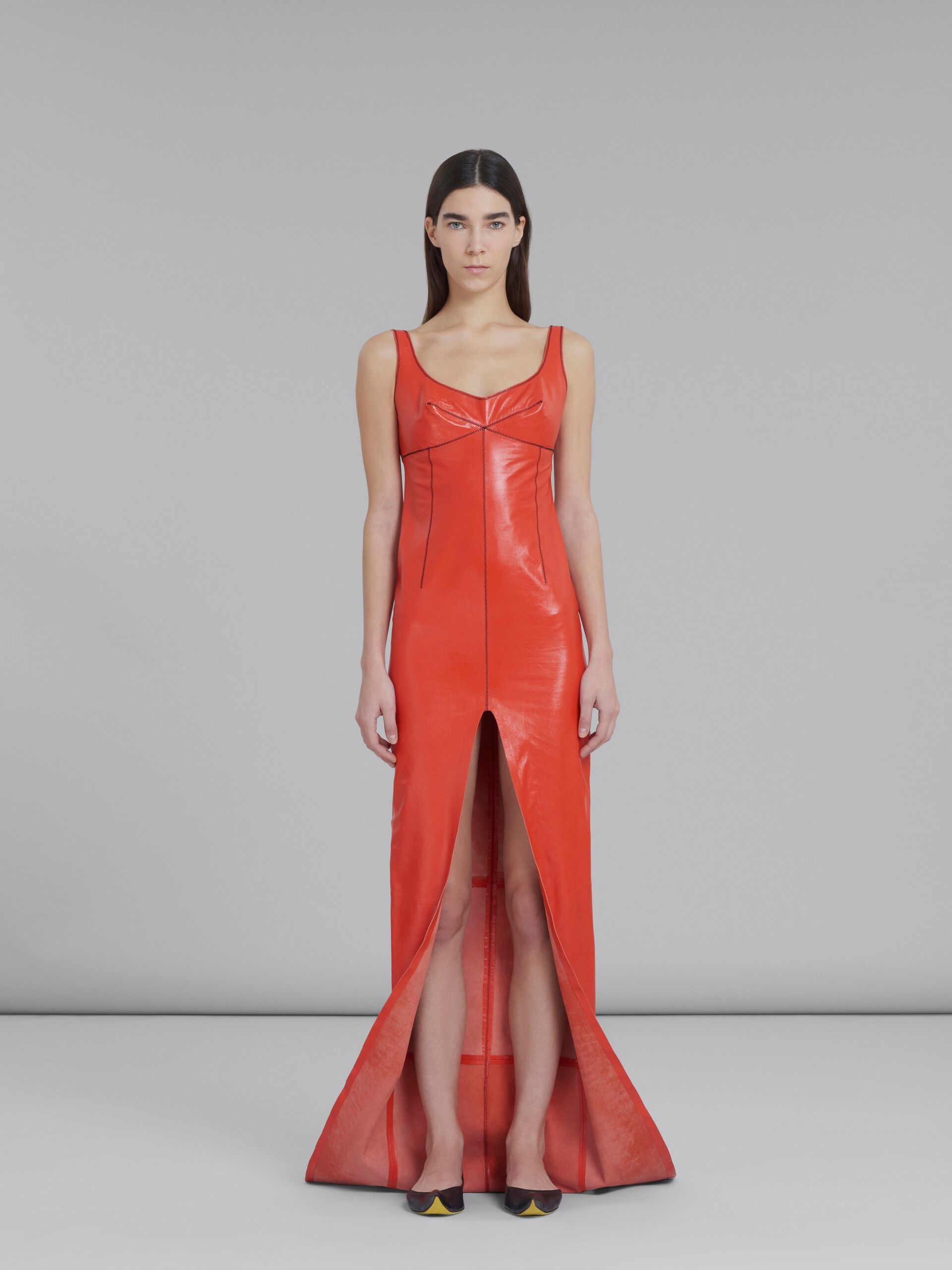 Marni o1y1025 Maxi Dress in Red Size S / US 4 / IT 40 - 2 Thumbnail