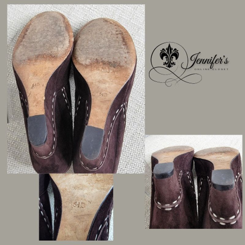 Cole Haan Cole Haan Women's Dark Brown Trina Suede Wedges Size US 6.5 / IT 36.5 - 11 Thumbnail