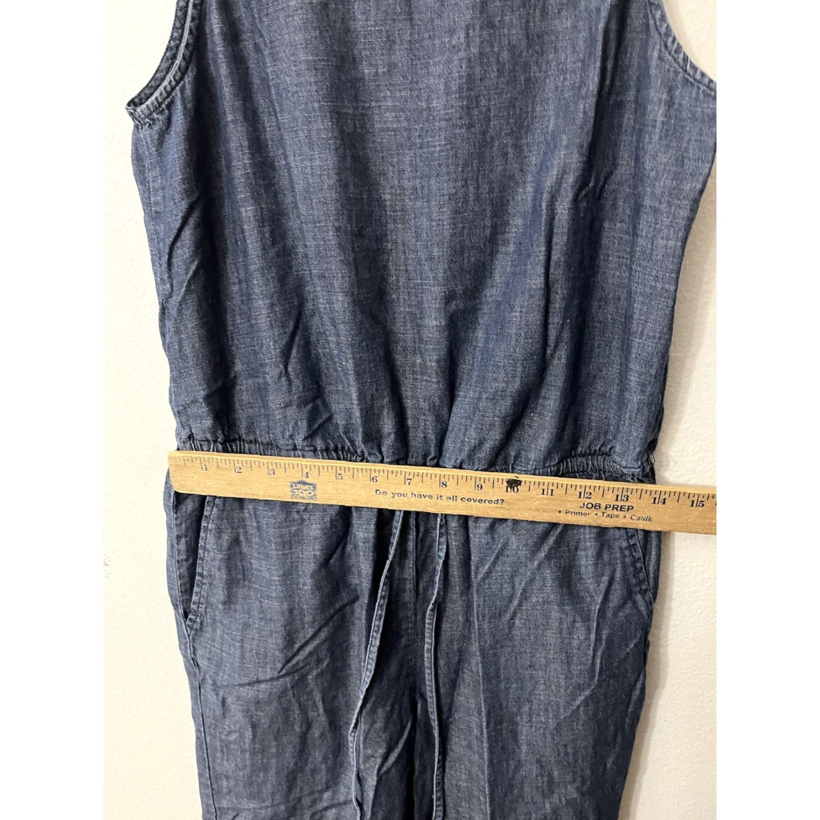 Gap Gap 1969 Cami Chambray Sleeveless Jumpsuit Size XS. Pants Size 26" / US 2 / IT 38 - 2 Thumbnail