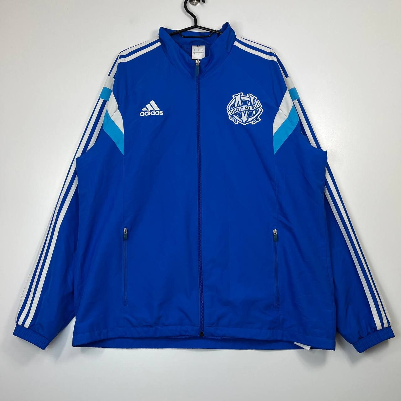 Adidas Olympique Marseille Track Jacket Adidas Football Blue S Size US S / EU 44-46 / 1 - 1 Thumbnail