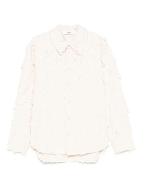 Sefr SEFR Men Long Tops WES FRINGEDWHITETWILL White Size US XL / EU 56 / 4 - 1 Thumbnail