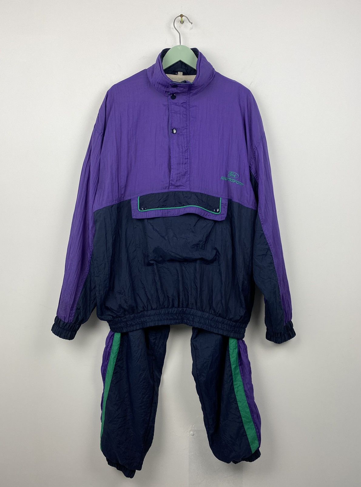Vintage Vintage Ford Racing Suit Jacket Pants Ferrari Nissan Honda Size US L / EU 52-54 / 3 - 1 Thumbnail