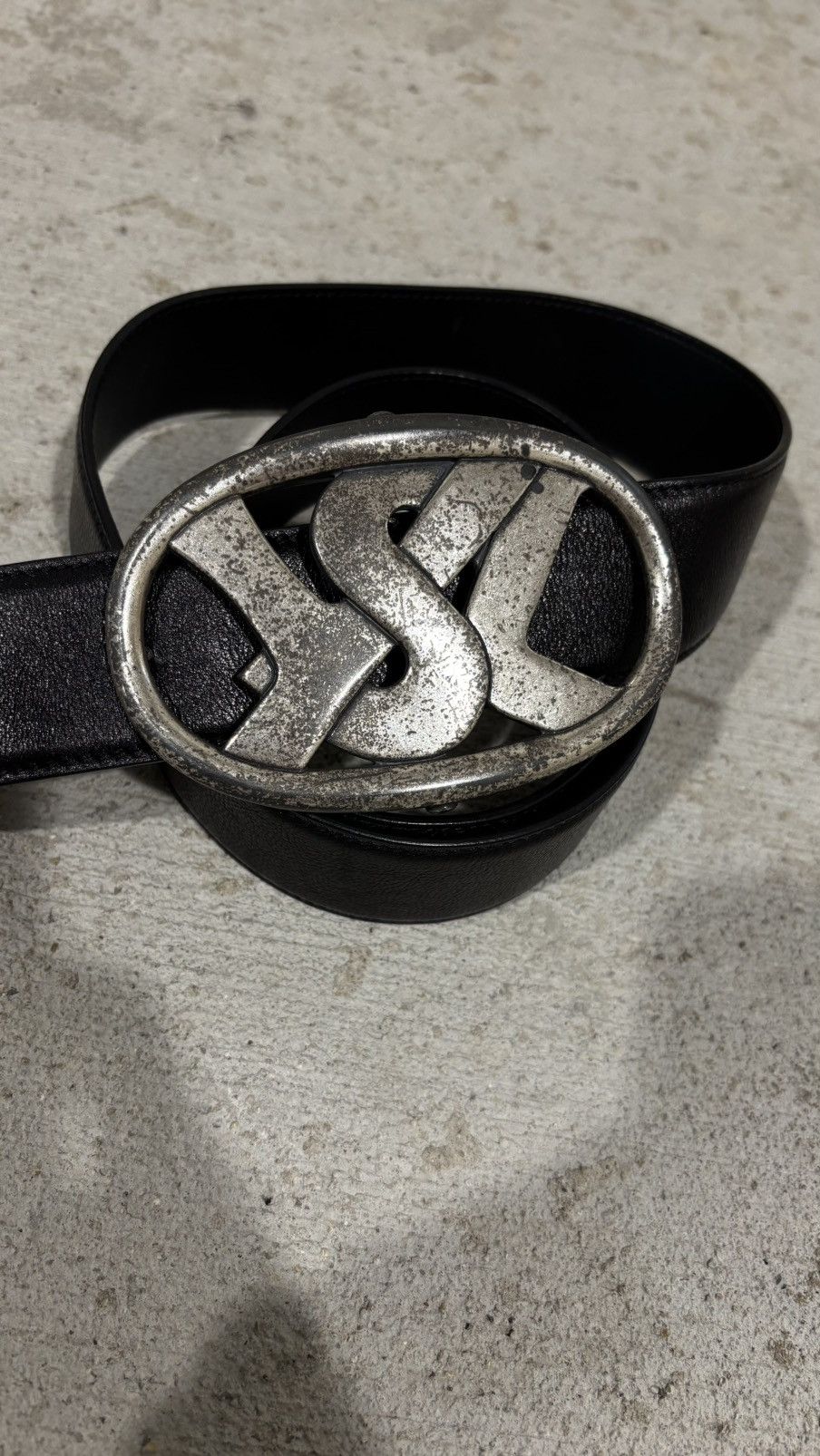 Yves Saint Laurent Paris Logo Belt