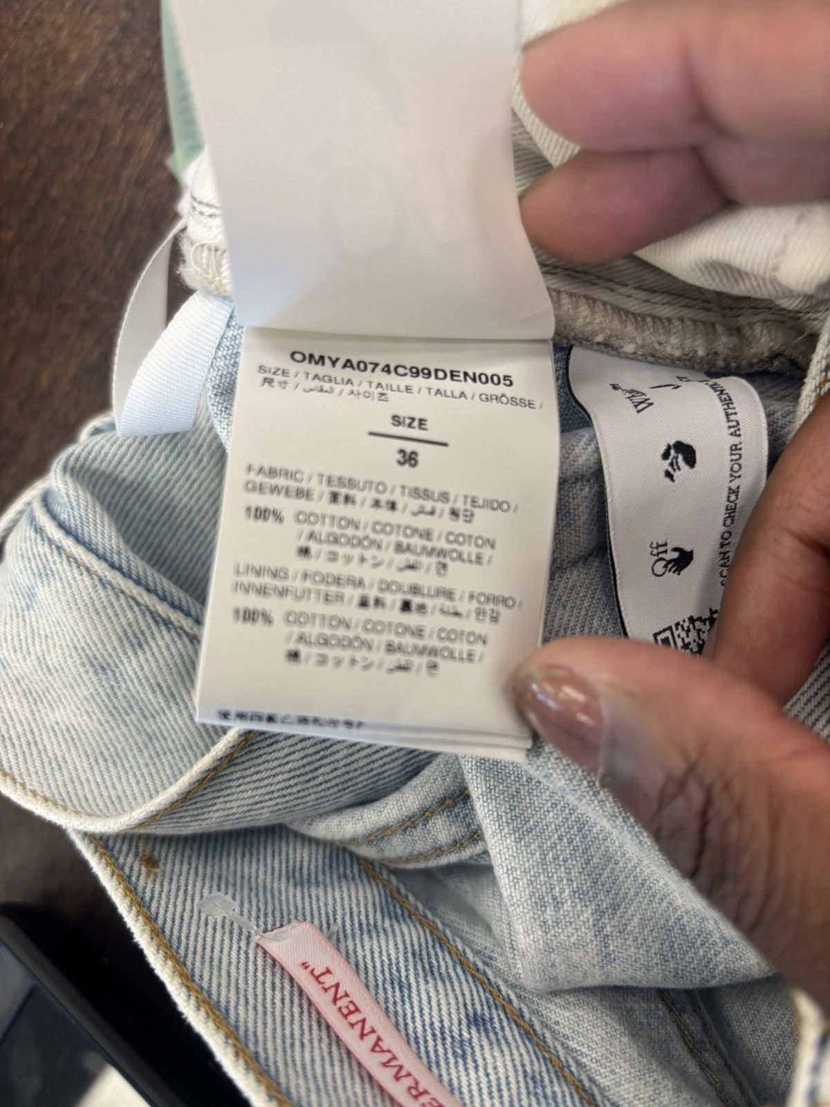 Off-White Off-White Denim Jeans – Size 36 – Brand New Size US 36 / EU 52 - 9 Thumbnail