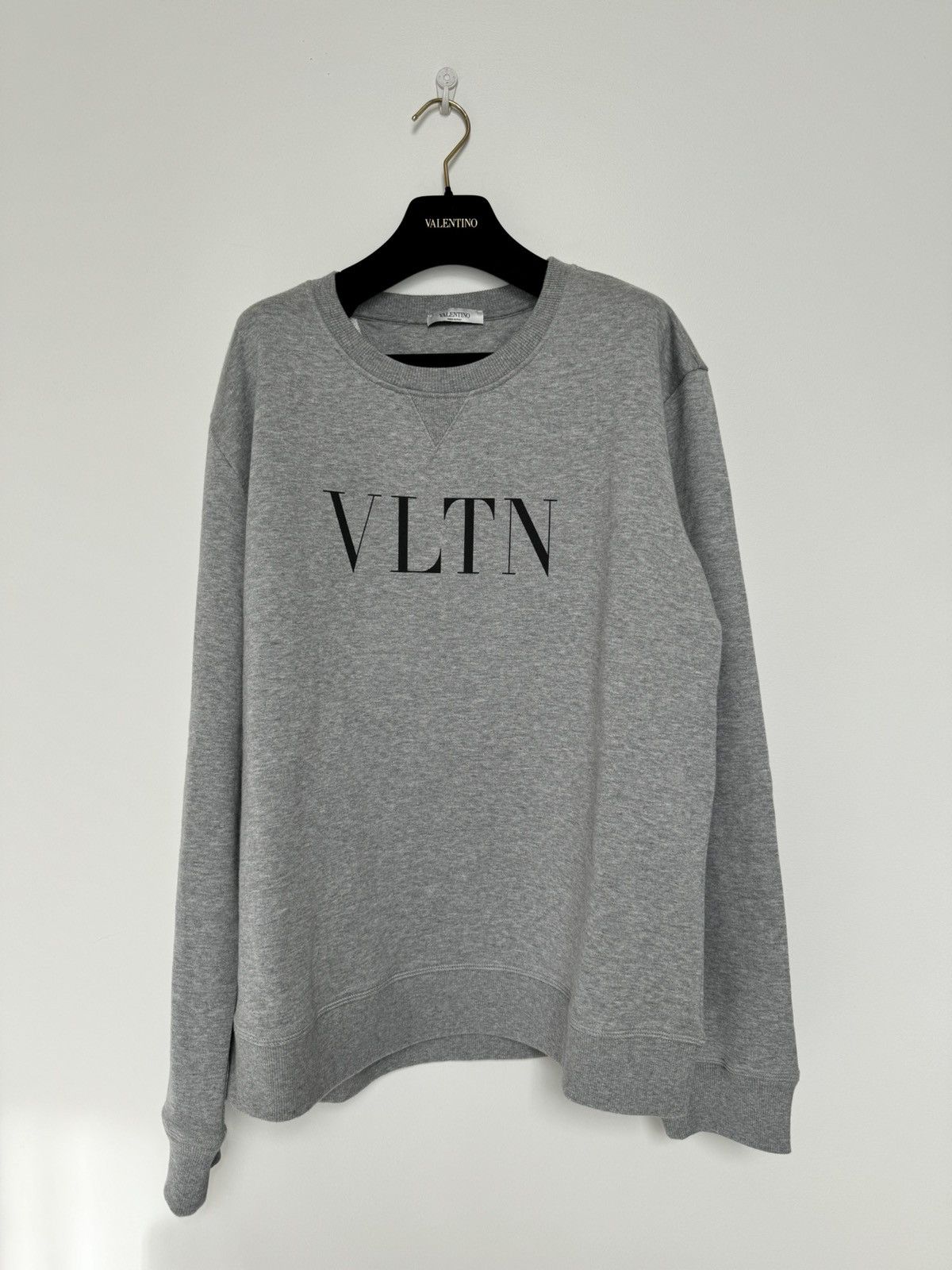 Valentino VALENTINO Logo-print loopback jersey sweatshirt Size US L / EU 52-54 / 3 - 1 Thumbnail