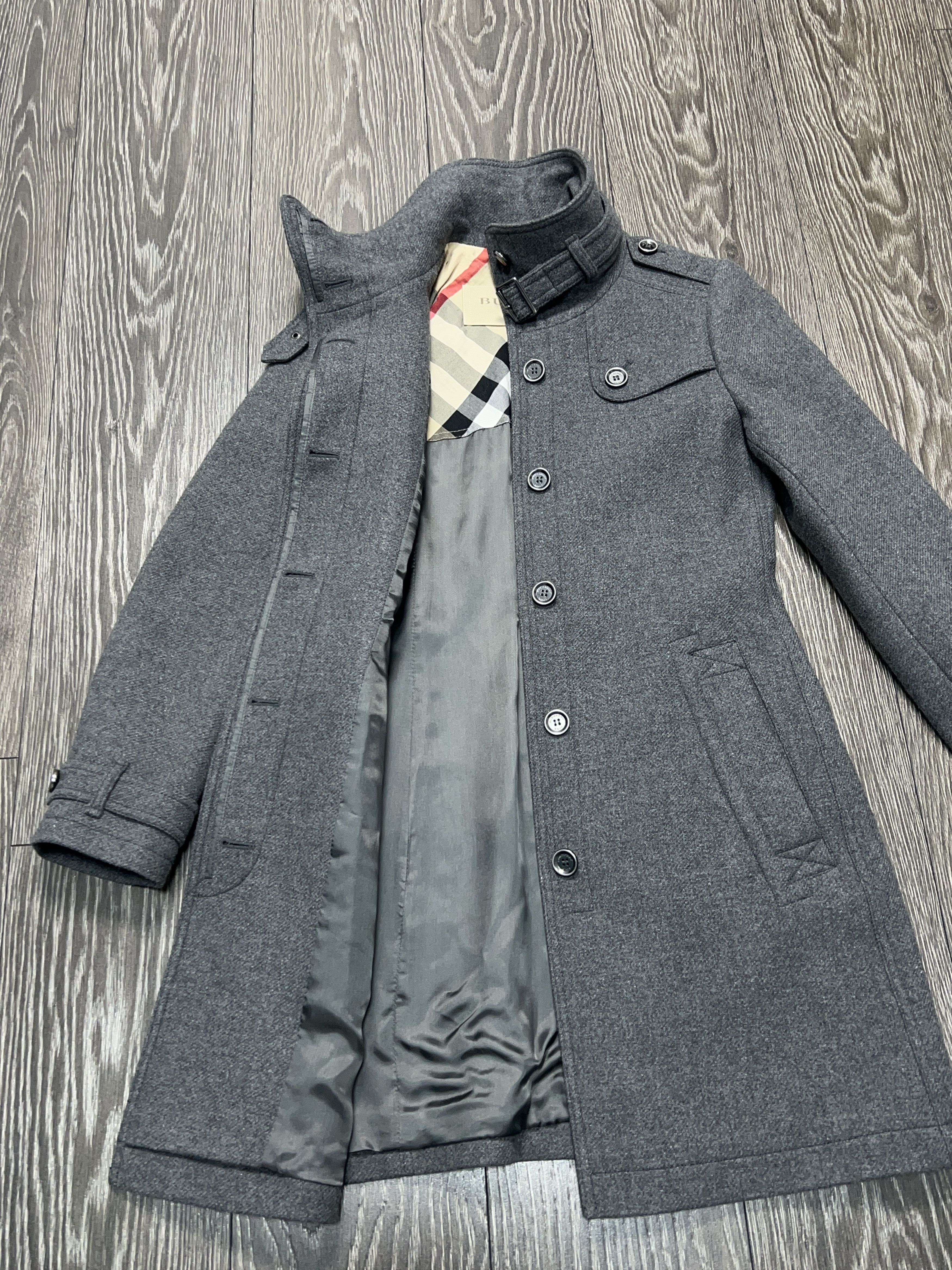 Burberry BRIT Rushworth Coat Wool Check Lining Size UK 8 IT 40 US 6 Size M / US 6-8 / IT 42-44 - 4 Thumbnail