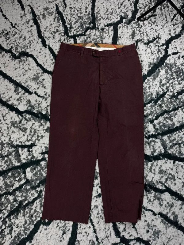 Burberry Burberry straight cropped trousers, purple pattern 44 Size 30" / US 8 / IT 44 - 1 Thumbnail