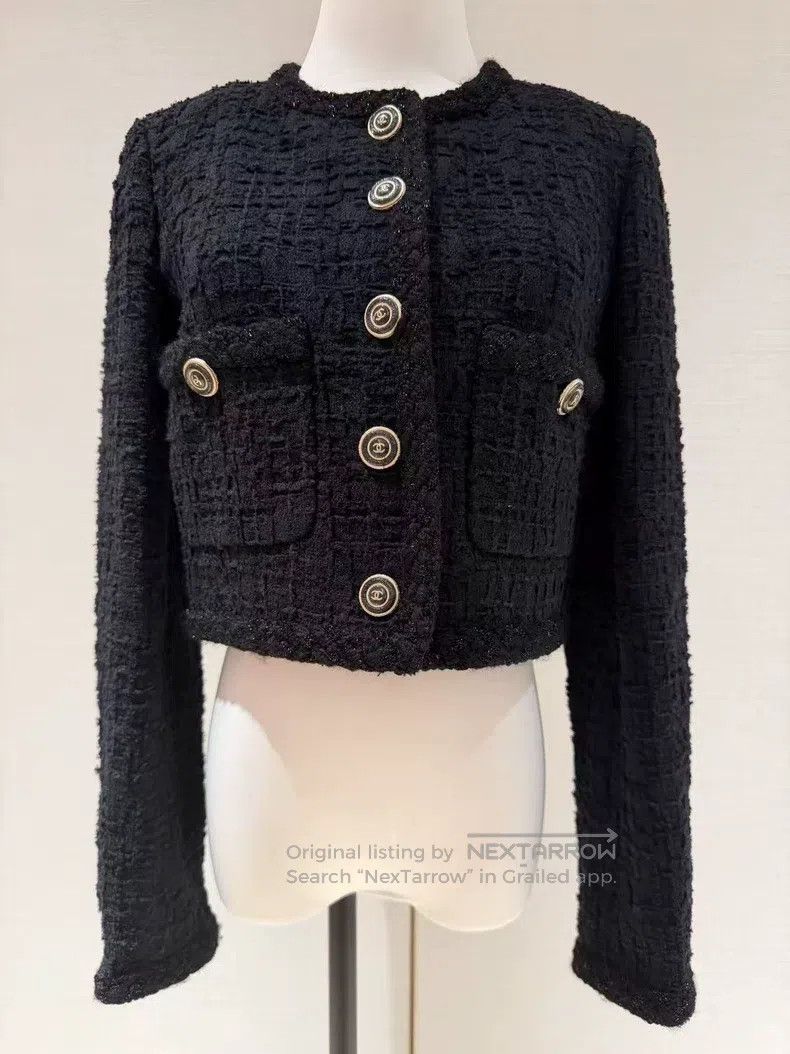 Chanel Chanel 20B Autumn and Winter Preview Series Black Tweed Fi Size XS / US 0-2 / IT 36-38 - 1 Thumbnail