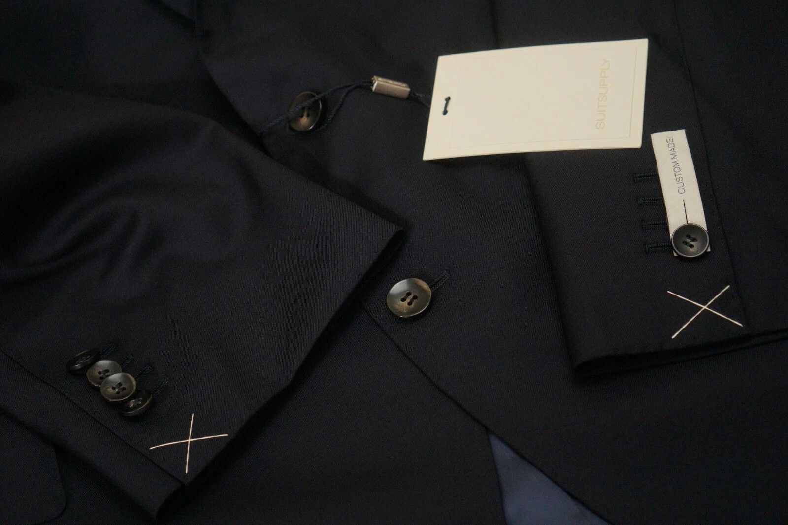Suitsupply Men Suitsupply Suit La Spalla Single Breasted Navy US56S Size 54L - 4 Thumbnail