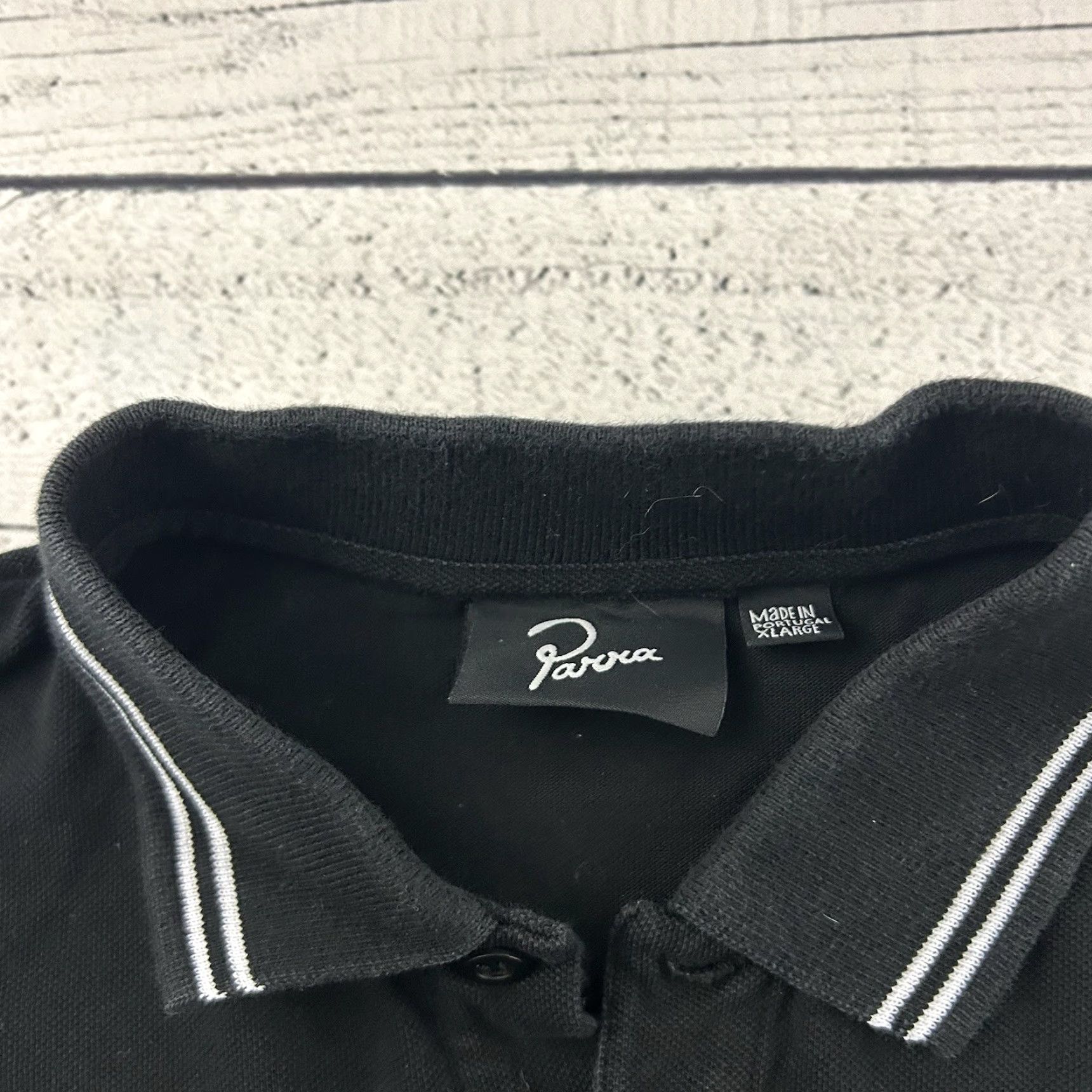 Parra Parra Short Sleeve Button Front Polo Shirt Men's XL Black Size US XL / EU 56 / 4 - 3 Thumbnail