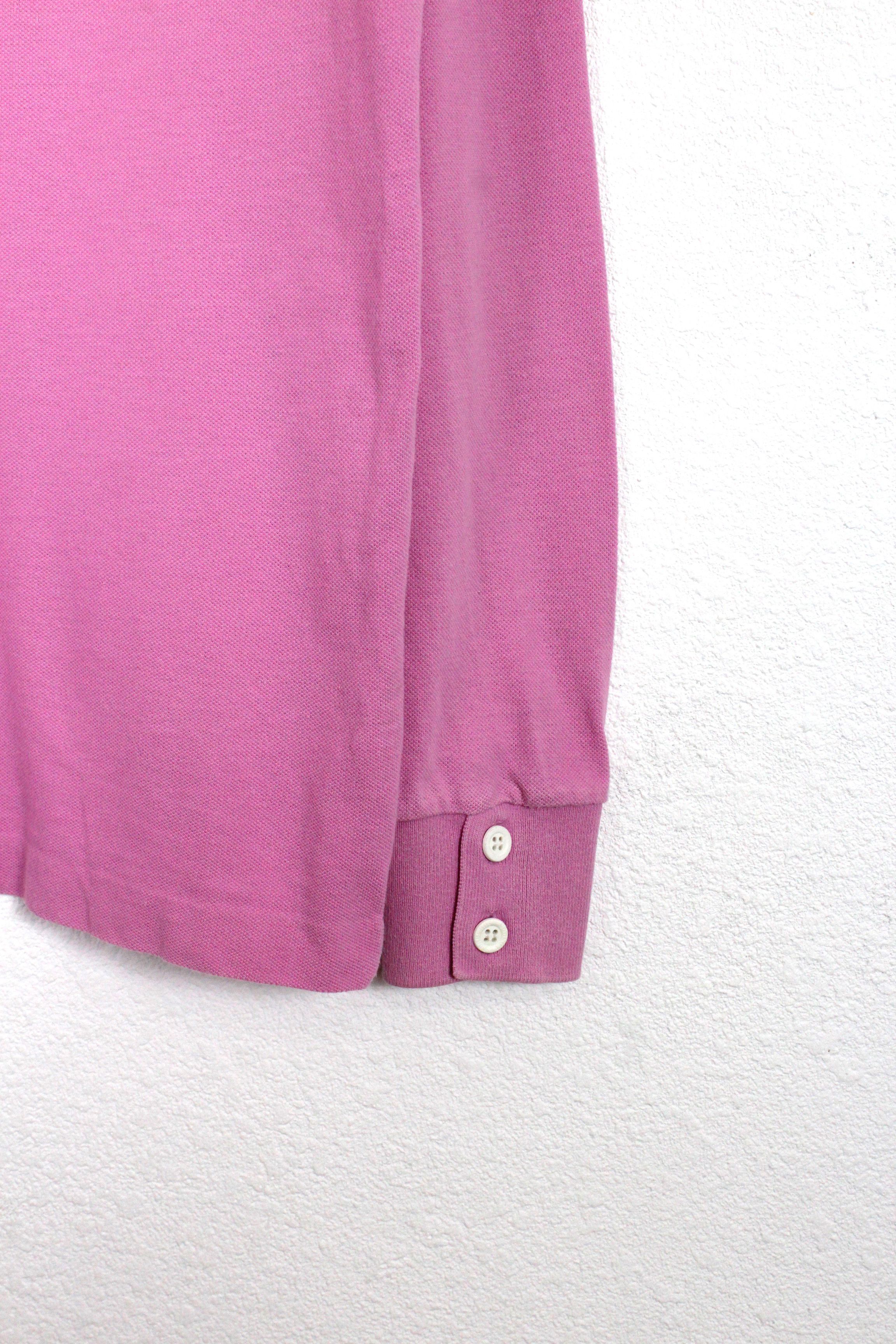 Burberry Vintage Burberry London Logo Pink Rugby Polo Shirt 90s Size US M / EU 48-50 / 2 - 10 Thumbnail