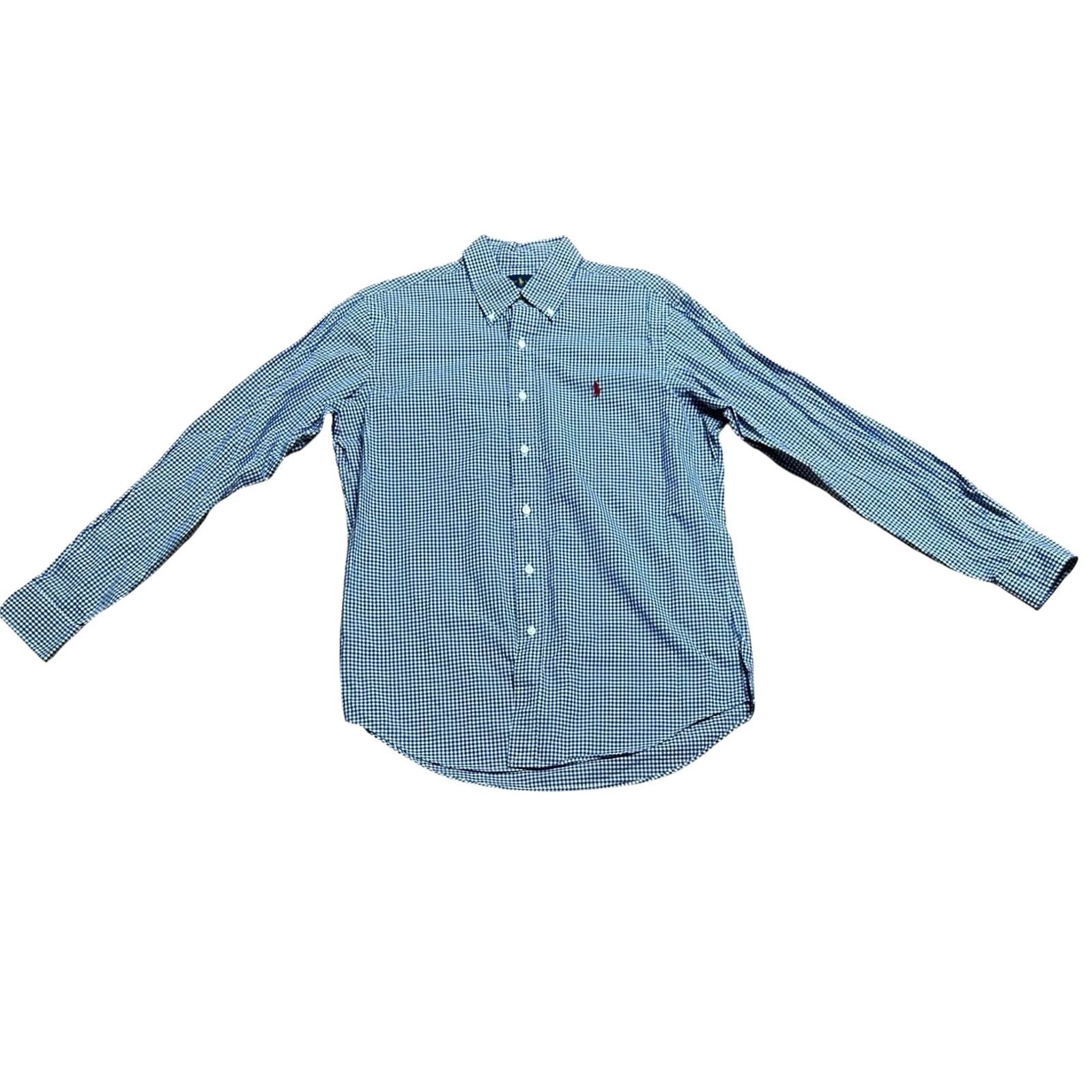 Ralph Lauren Ralph Lauren Men's Button-Down Shirt Lot Of 2 Sz Medium Blue Plaid Long Sleeve Shirt Size US M / EU 48-50 / 2 - 2 Thumbnail