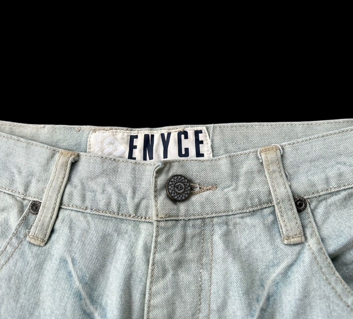 Issey Miyake Enyce thunder design denim jeans Size US 34 / EU 50 - 5 Thumbnail